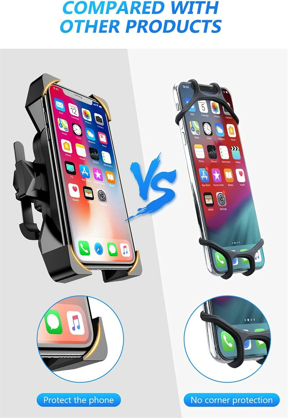 Bike Phone Holder Handlebar Mount 360&deg; Rotation for Motorcycle Bicycle MTB Pram image number 5