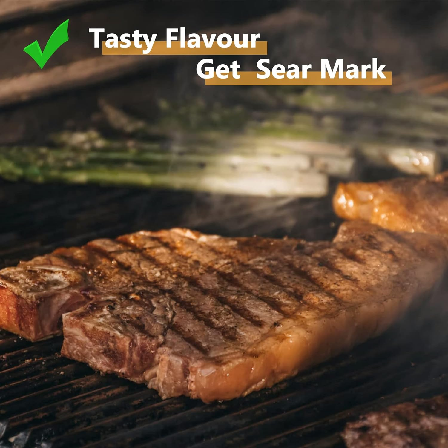 Gassaf 15" Cooking Grate for Weber Spirit 200 Series,Spirit E200, S200, S210, E210, Spirit 500, Genesis Silver A, 2-Pack Cast Iron Grill Grid Grate for Weber 7521,7522,7523,65904,65905 image number 4