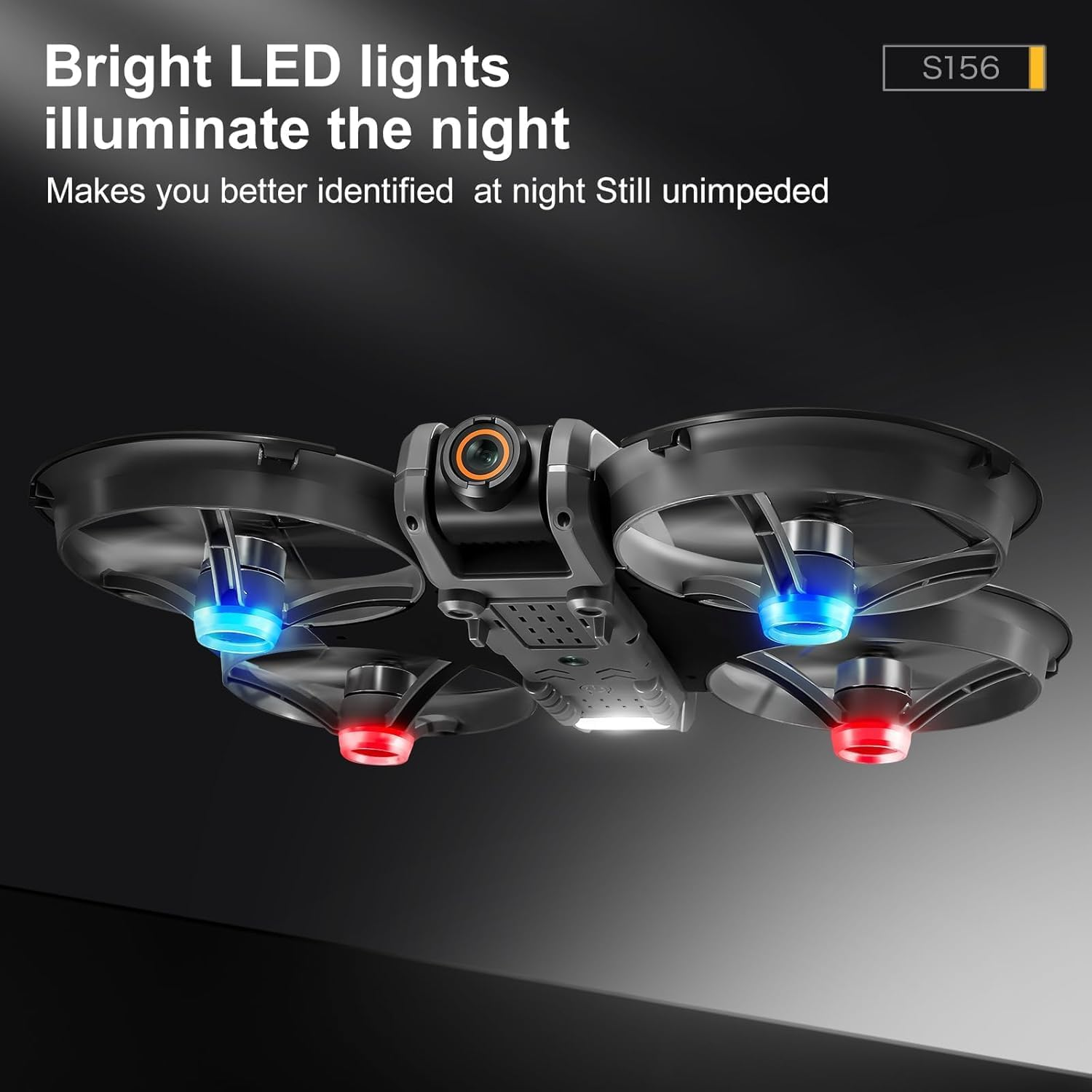 B-Qtech Drone with LCD Screen Remote, Brushless Motor Drone with Dual Cameras (Electric Angle Adjustment), Optical Flow Positioning, 6CH Gyro, WIFI FPV, True 12-15Min Flight (1800Mah), 3 Speeds, Headless Mode, LED Lights, USB Rechargeable image number 2