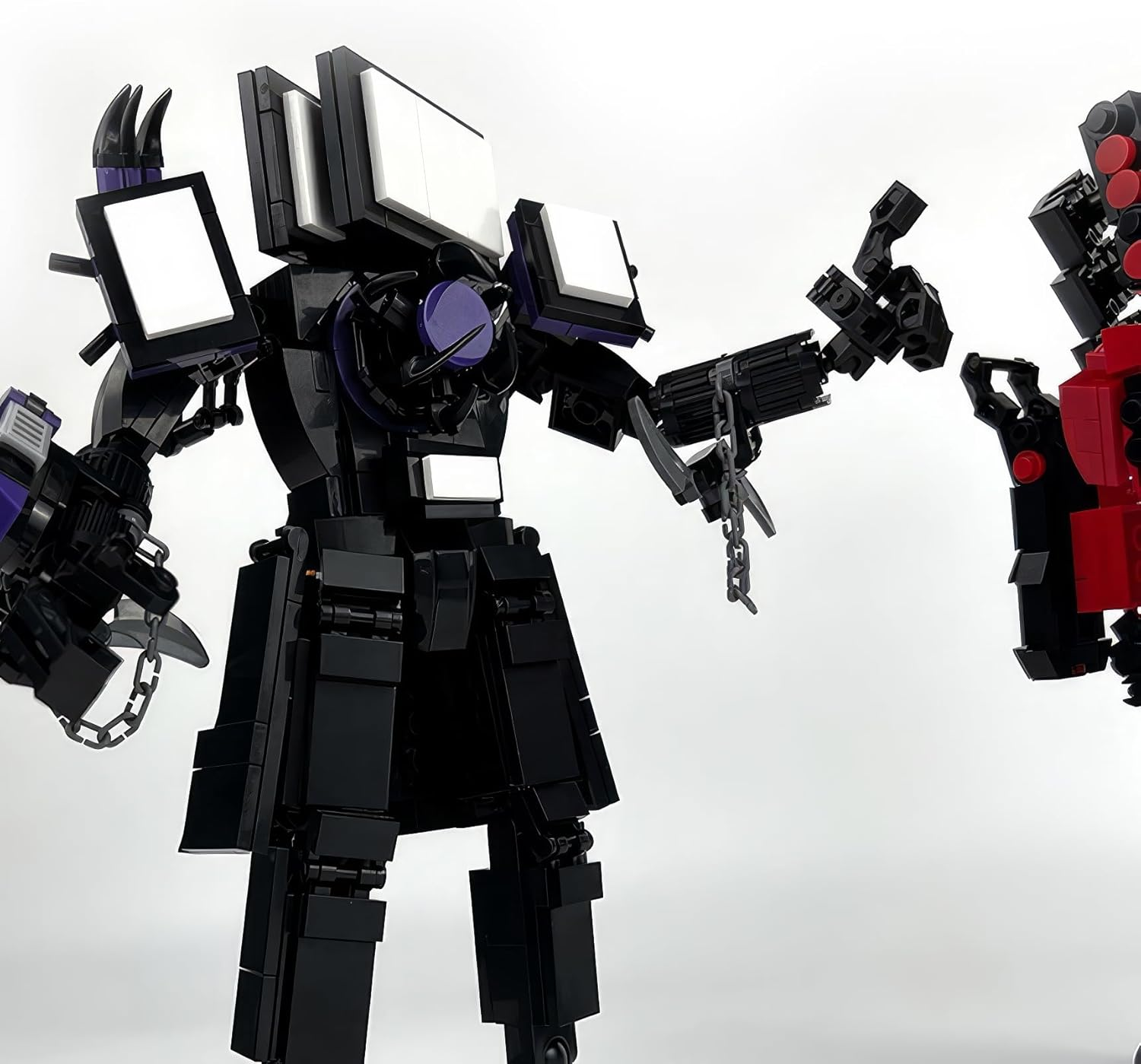 Upgraded Titan TV Man Skibidi Toilet Building Blocks Modelo, TV Man Toy Gifts for Mens Toy Video Game Fans Age 15+ (396 Pieces) TX-678 image number 5