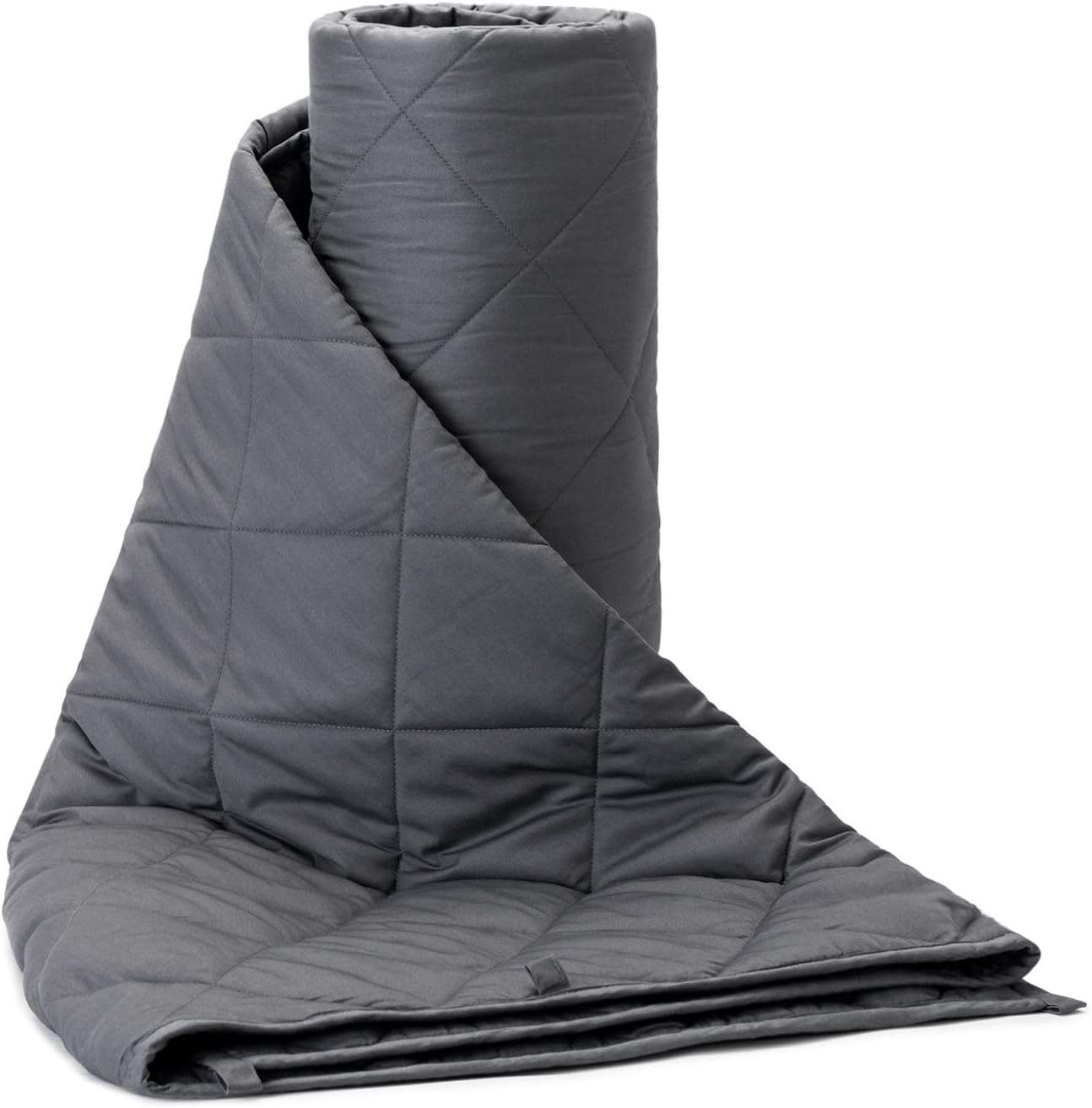 BUZIO Weighted Blanket for Adults - All Season Cooling and Warmth, Breathable Fabric Blanket Weighted for Sleeping Sofa Bed, Great for People with Sleep Stress 150 X 200 Cm, 9 Kg, Black