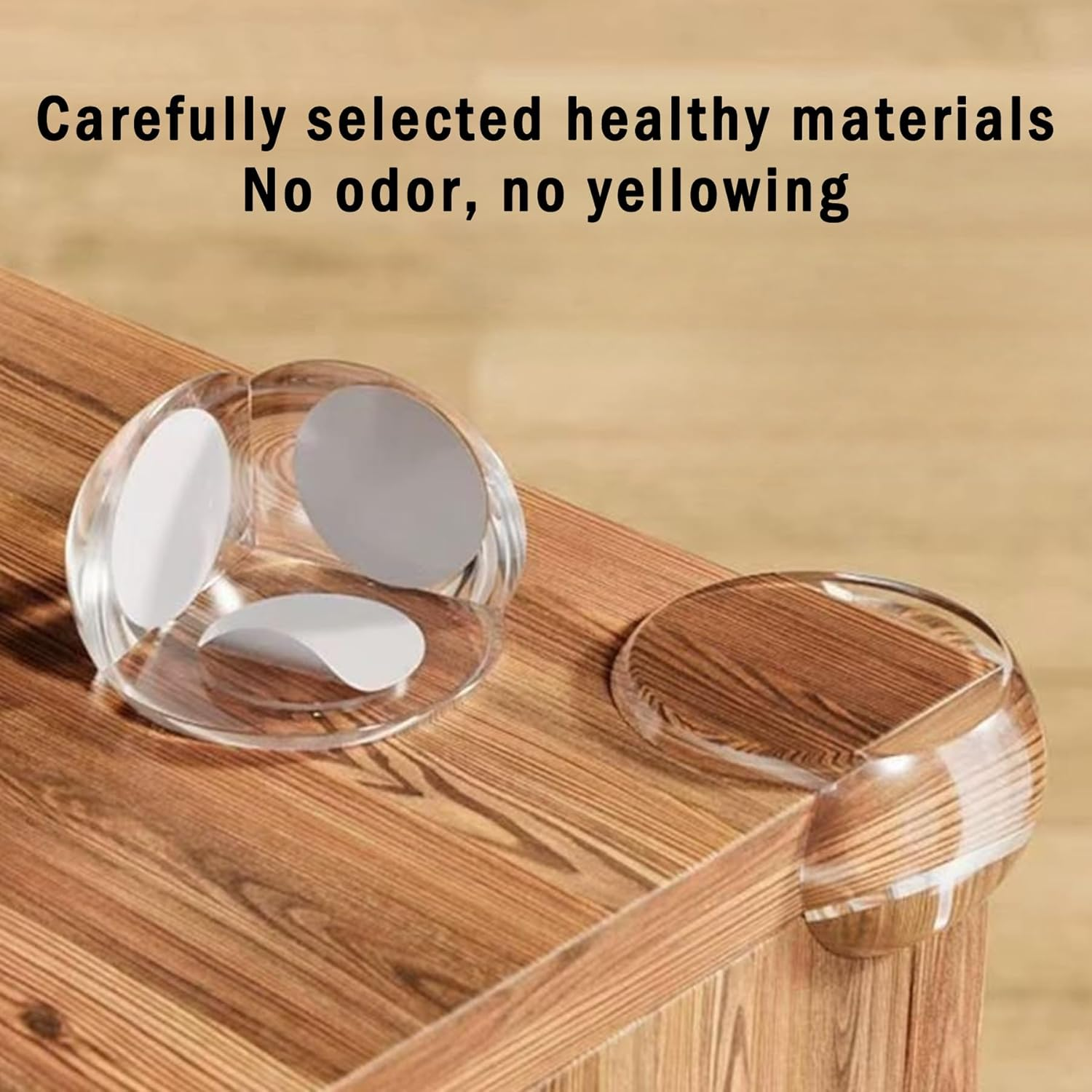 12 Pack Premium Baby Proof Corner Protectors &ndash; Transparent Soft Edge Bumpers with Strong Adhesive, 6 L-Shaped & 6 round Furniture Corner Guards for Kids and Toddlers Safety image number 5