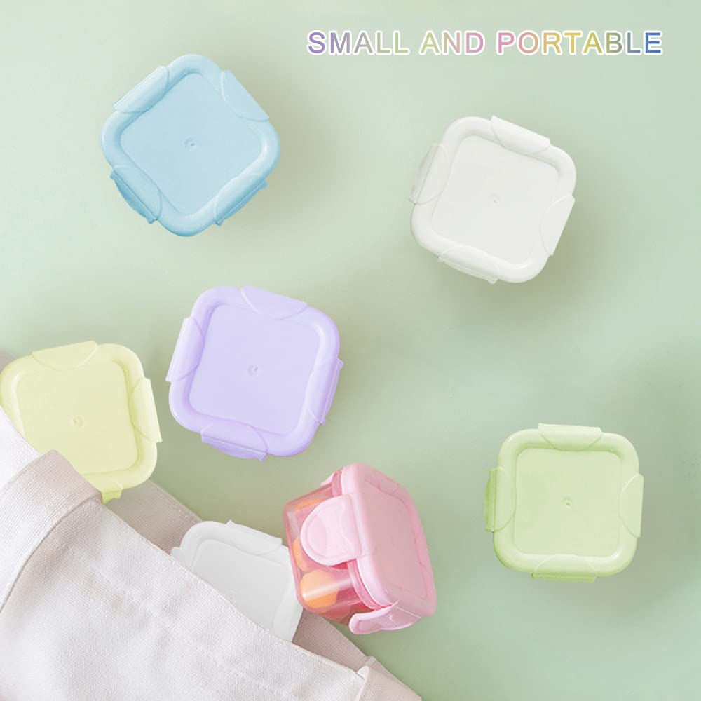 6Pcs Small Food Storage Containers with Leakproof Lids, Condiment Sauce Containers, Airtight Freezer Storage, Dishwasher and Microwave Safe, 5Oz image number 5