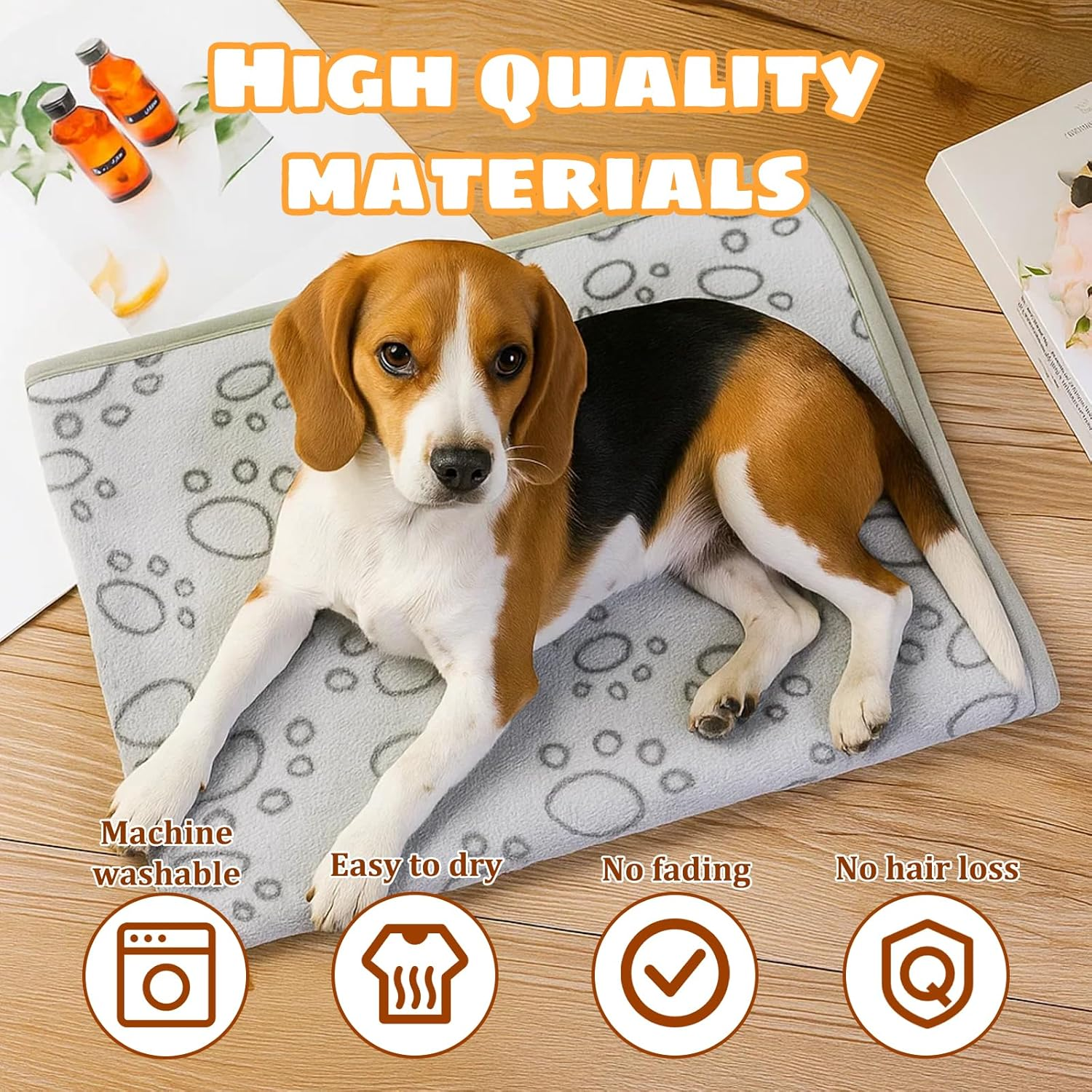 Ycelon Cat Blanket, Pack of 3 Fluffy Dog Blankets, Soft Pet Blanket for Small Dogs and Cats, 40 X 60 Cm, Ideal for Sofa, Car and Cage image number 3