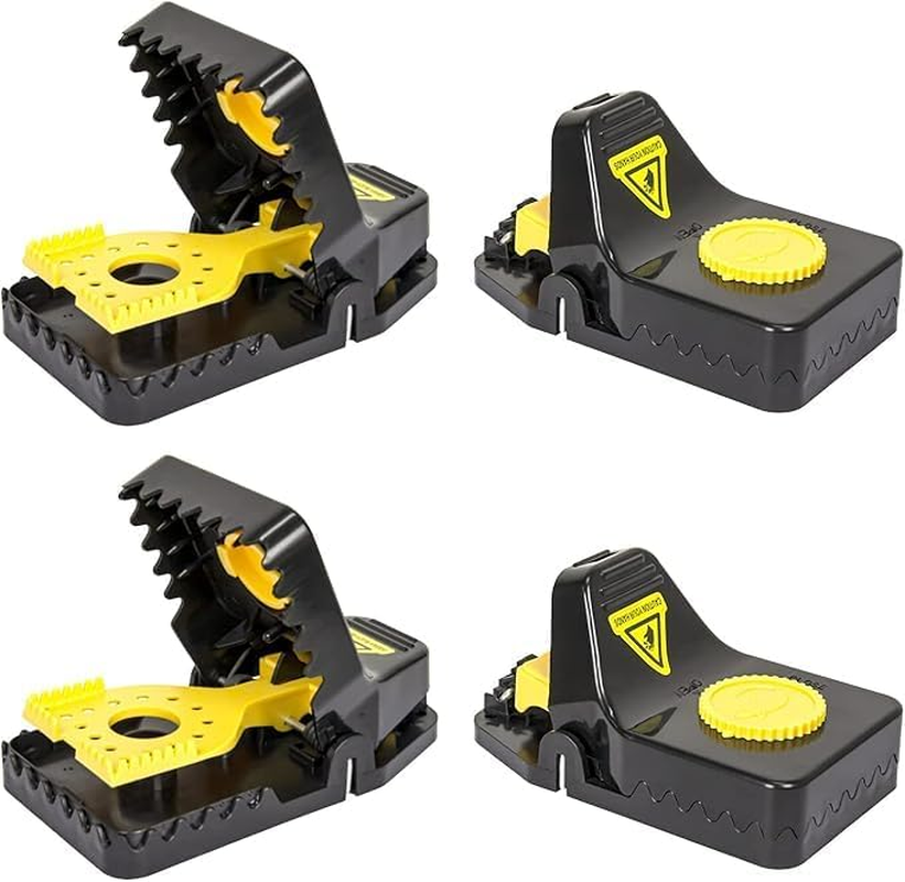 Mouse Traps, Rat Trap Quick Effectively Best Mouse Trap [2025 Update] Reusable Plastic Mousetraps Used Indoor & Outdoor Mice Snap Traps for Basement/Garage/Attic Anywhere 4Set image number 4