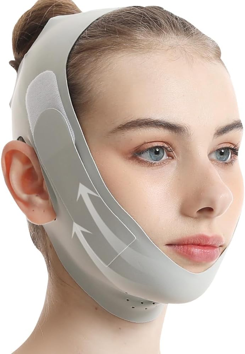V-Line Lifting Collagen Face Mask,V Line Lifting Mask, V Shaped Face Mask, V Shaped Contouring Face Mask, Face Lifting Strap, Face Toning Belts, Jaw Exerciser, Washable and Reusable