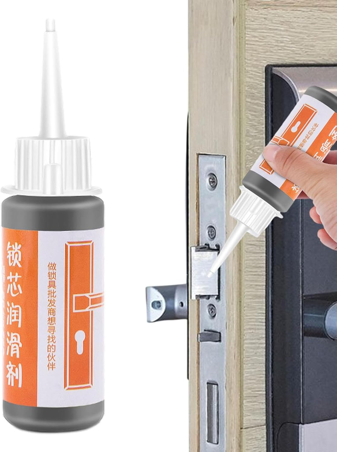 Graphite Spray Lubricant | Door Hinge Grease - Lock Grease Liquid Graphite, Long-Lasting Lubricating Oil for Locks, Hinges & Sliding Doors image number 3