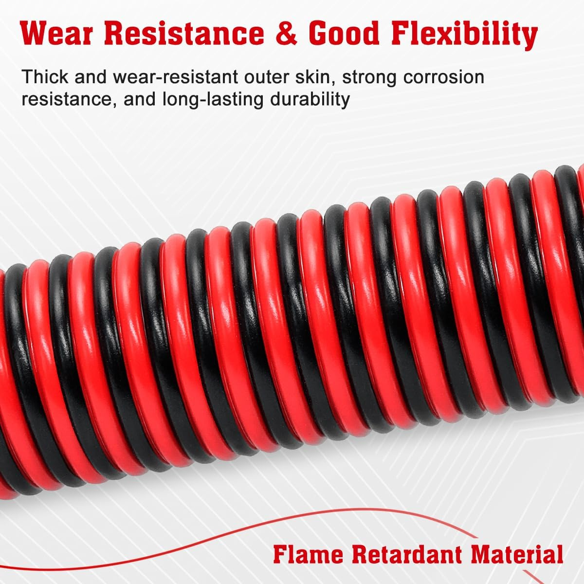 UCINNOVATE Electrical CCA Wire 2 Conductor, 12 AWG 50FT (Red 25FT+ Black 25FT) Low Voltage Automotive Speaker Wire 12 Gauge 12V/24V DC PVC Car Battery image number 4