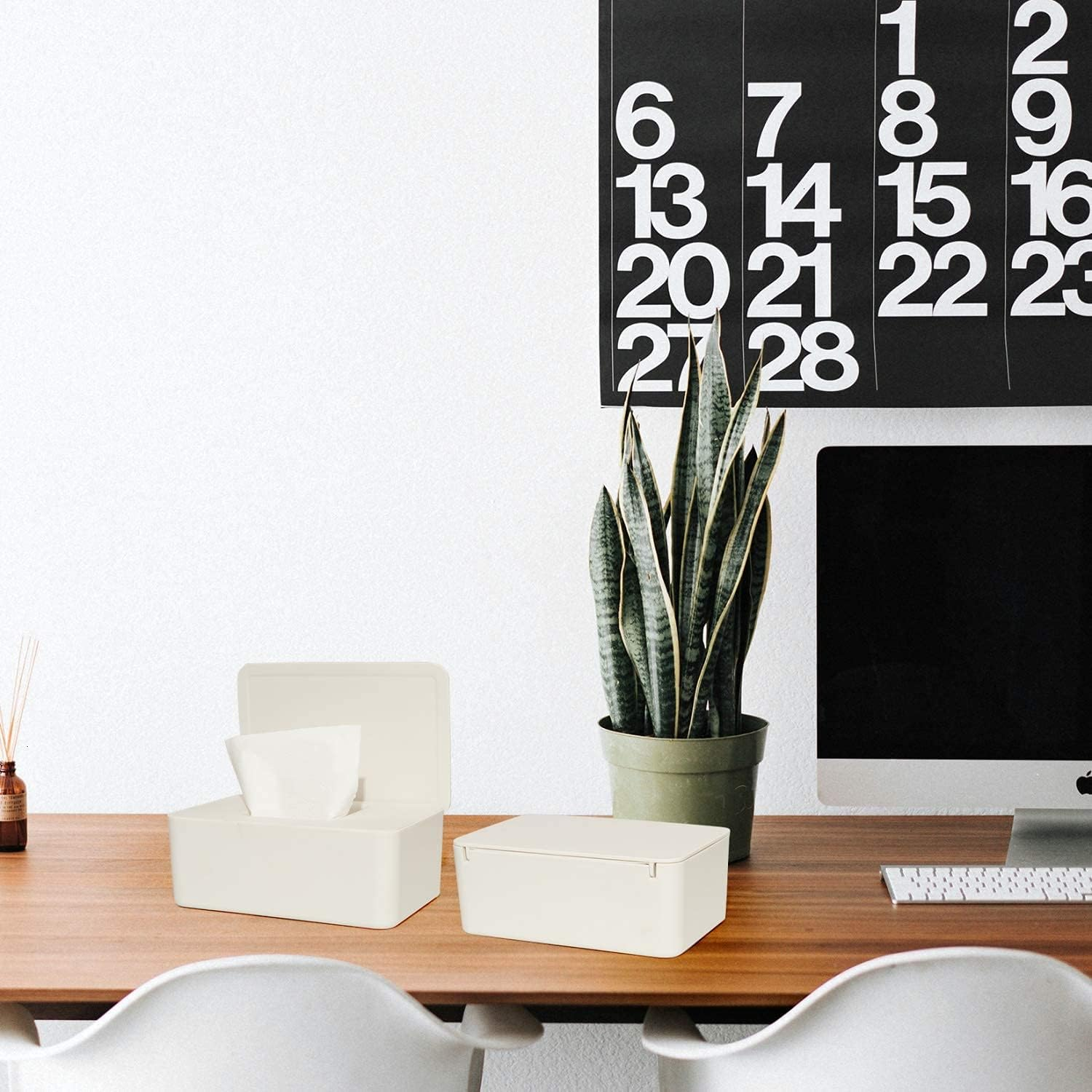 Baby Wipe Dispenser, Baby Wipes Case, Baby Wipe Holder Keeps Diaper Wipes Fresh, Easy Open & Close Wipe Container with Non-Slip Feet - Grey image number 4