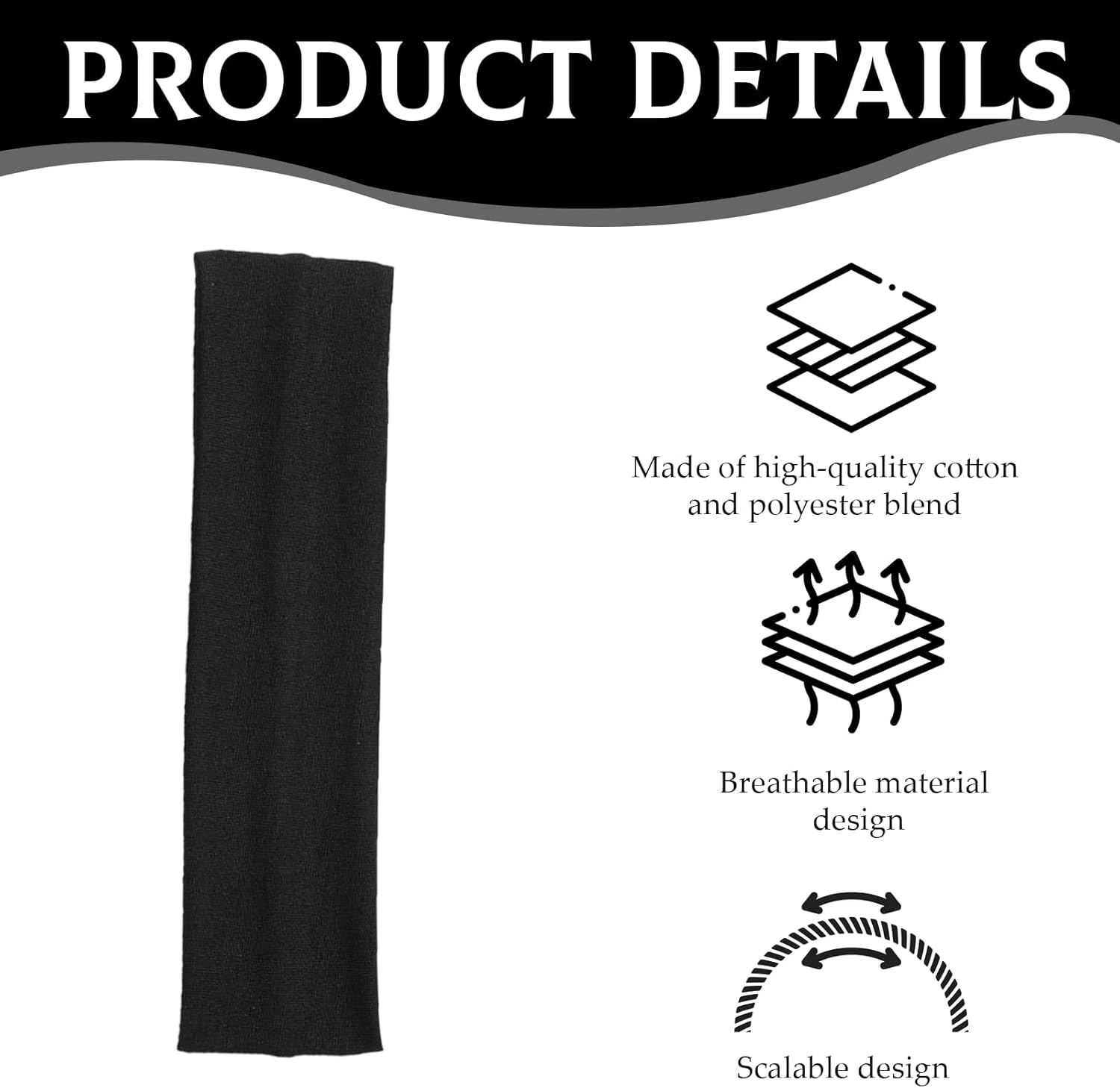 Pack of 7 Women'S Hair Bands, Hair Bands, Women'S Headbands, Sports, Non-Slip, Elastic Hair Bands for Women, Yoga, Workout Fitness image number 5