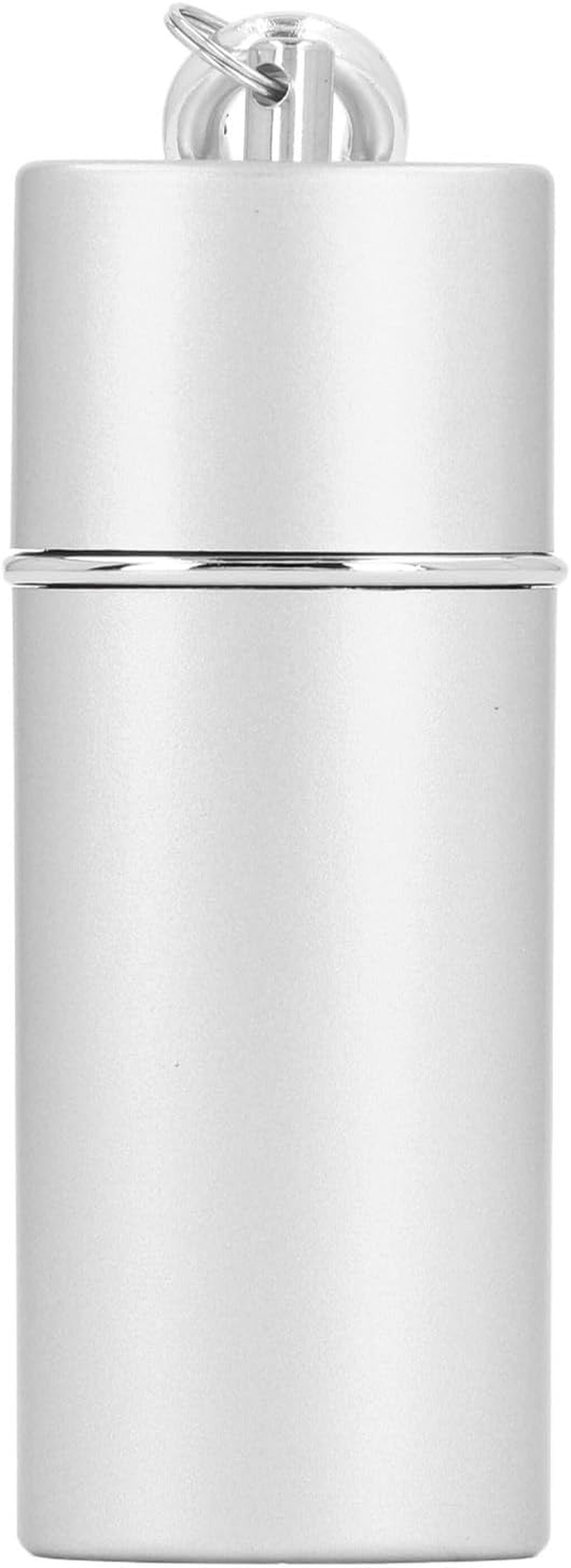 Portable Mini Ashtray Keychain, Exquisite Mini Portable Pocket Ashtray for Car for Cigarettes (Silver) image number 2