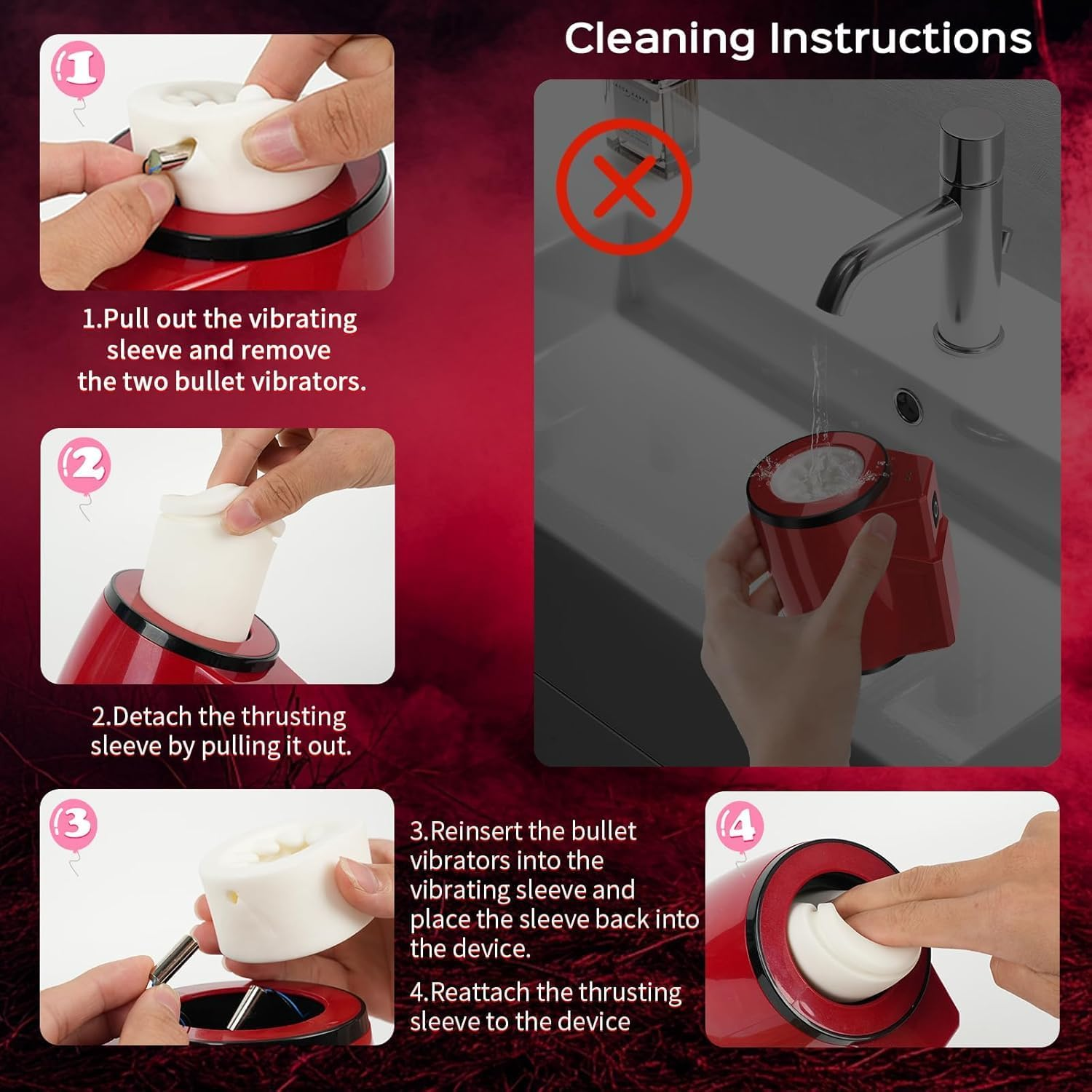 Male Masturbator Adult Sex Toys for Men - Dual-Sleeve Automatic Thrusting Rotating Vibrating Sex Machine Penis Vibrator Stroker, Mens Masturbators Cup Oral Sex Toy Pocket Pussy for Men image number 3