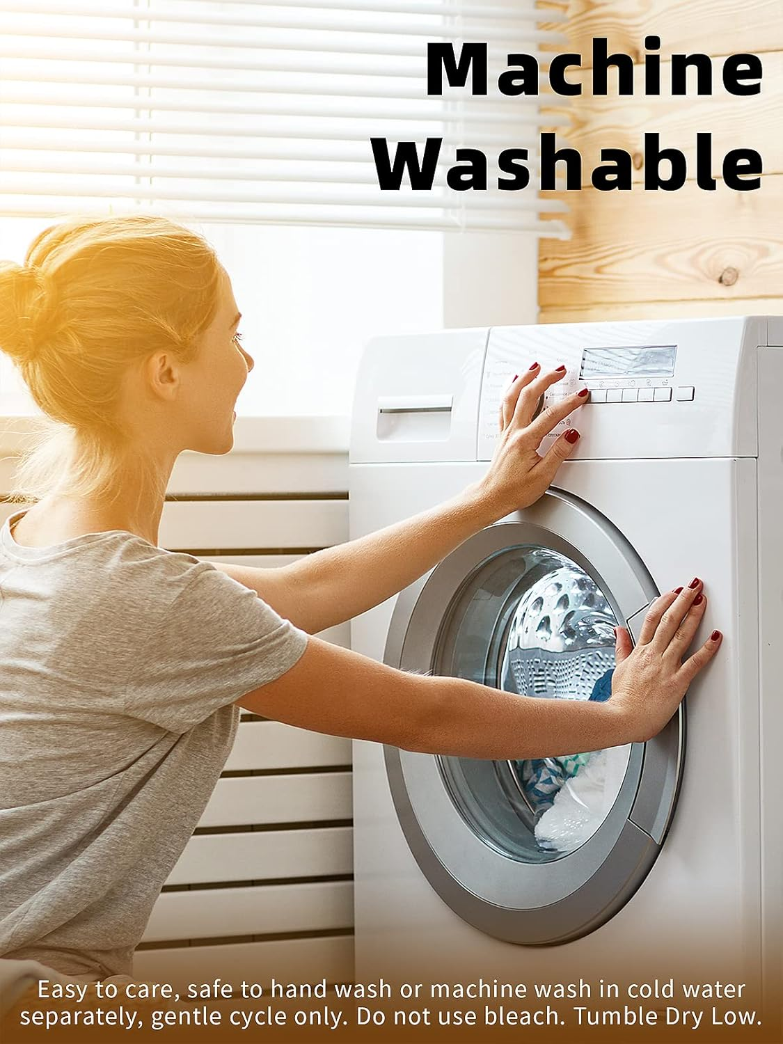 COLORPAPA Blue Pillow Covers 18X18 Set of 4 Grey Decorative Throw Pillow Cover for Couch Modern Daisy Pillows Case for Living Room Cushion Bed Outdoor Navy Blue and Gray Home Decor