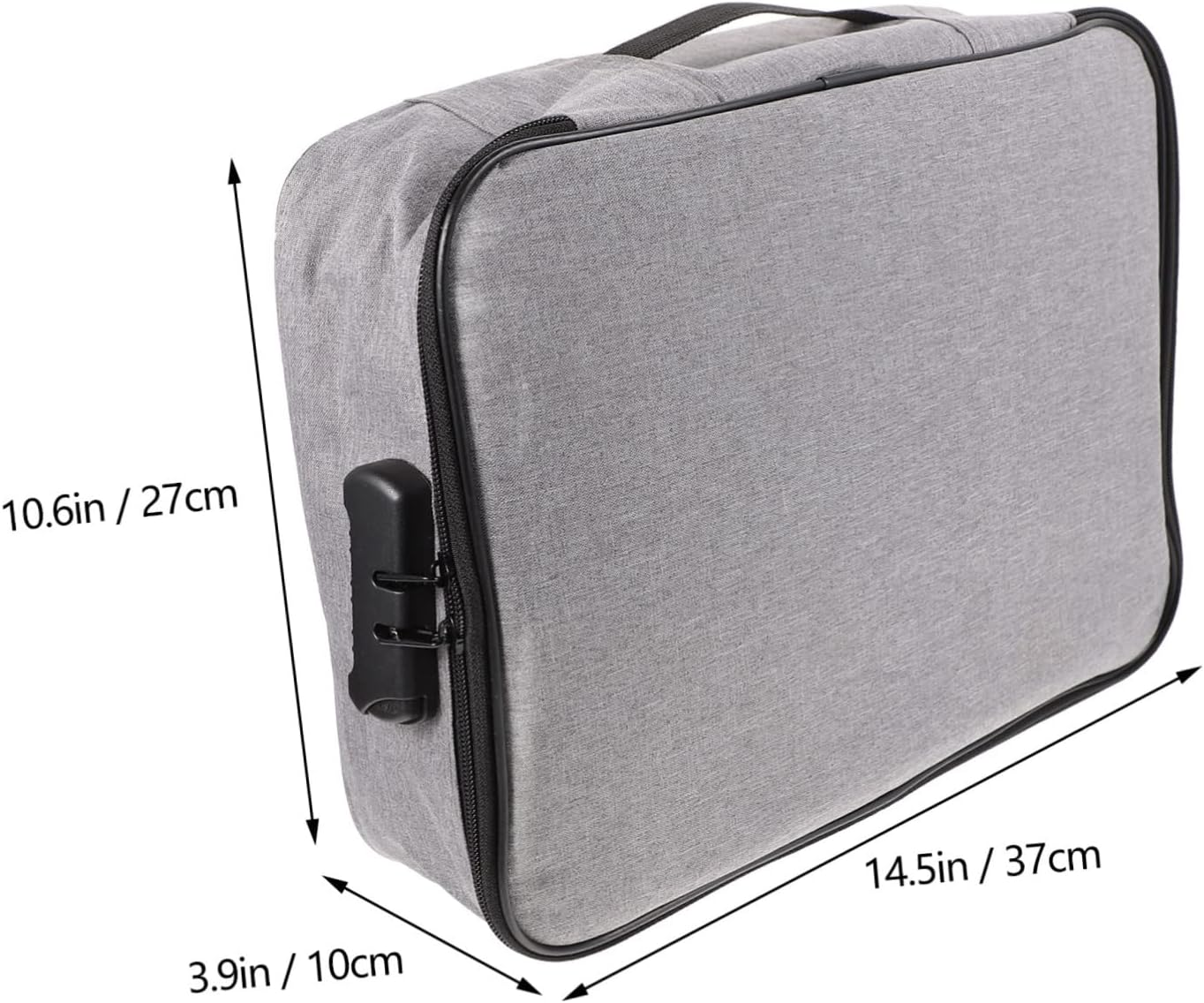 LIFKOME Id Storage Bag Multifunction File Storage Compact Certificates Organizer Lock image number 5