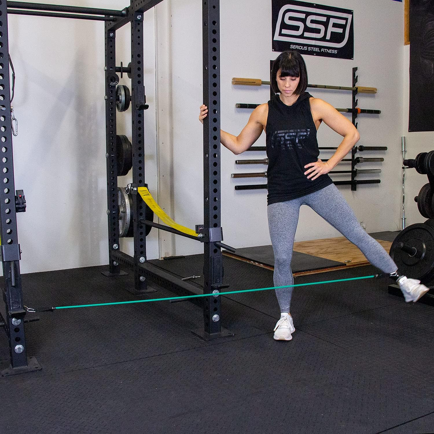 Serious Steel Resistance Tube Band Set Includes Handles, Door Anchor and Ankle Straps (100 Lbs Set or 165 Lbs Set) image number 1