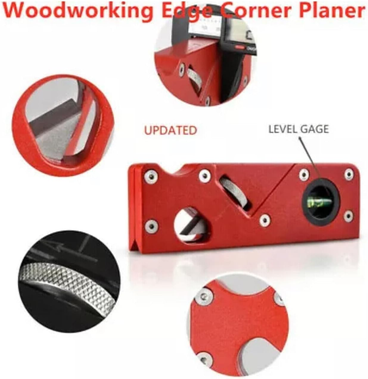 AIMALL 45&deg; Bevel Planer Woodworking Edge Corner Plane Chamfering Trimming Planing Tool - Chamfer & Trim with Ease - Aluminum Alloy & Carbon Steel Design image number 6