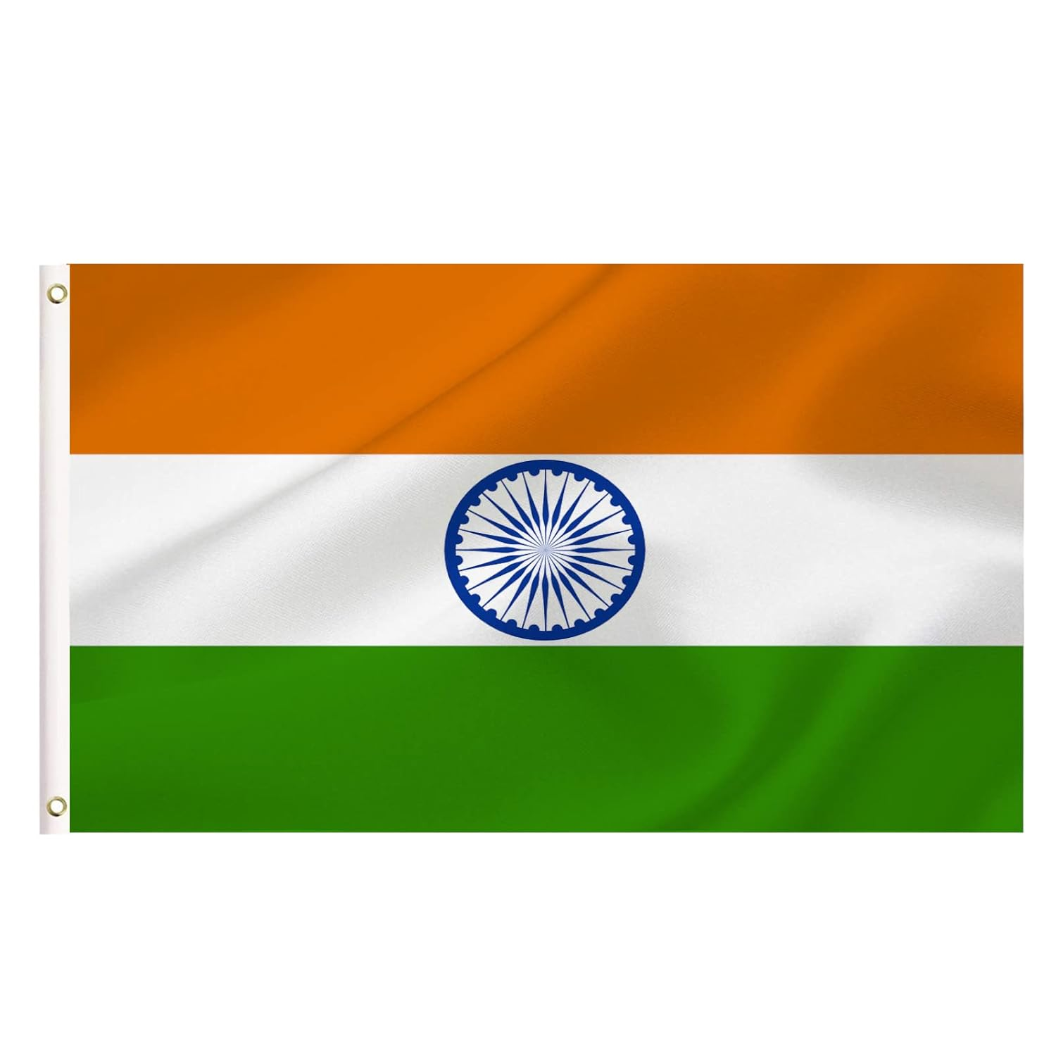 LARGE Hindi Indian Flag, 3X5Ft India Flags Banner for Indoor Outdoor Decoration of Canada Yards.Parade or Express Mood image number 3
