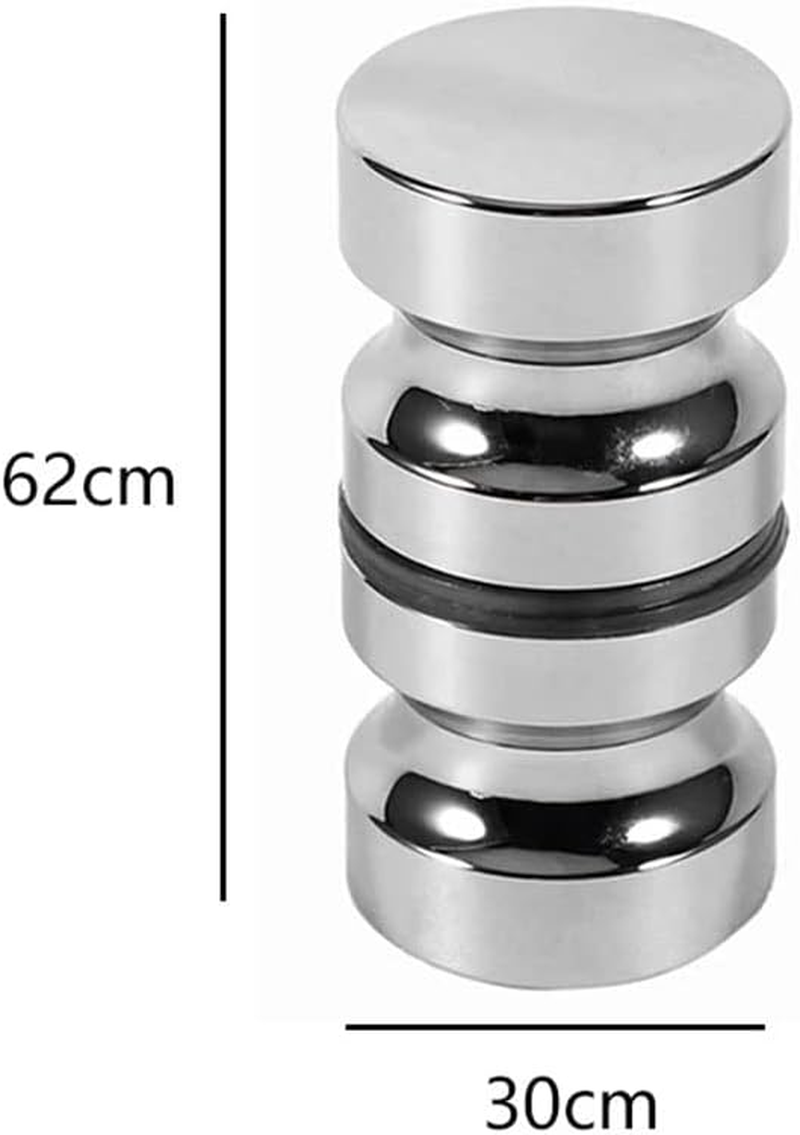 BIGTEDDY Back-To-Back Glass Door Knob Puller Push Handle Bathroom Shower Stainless Steel