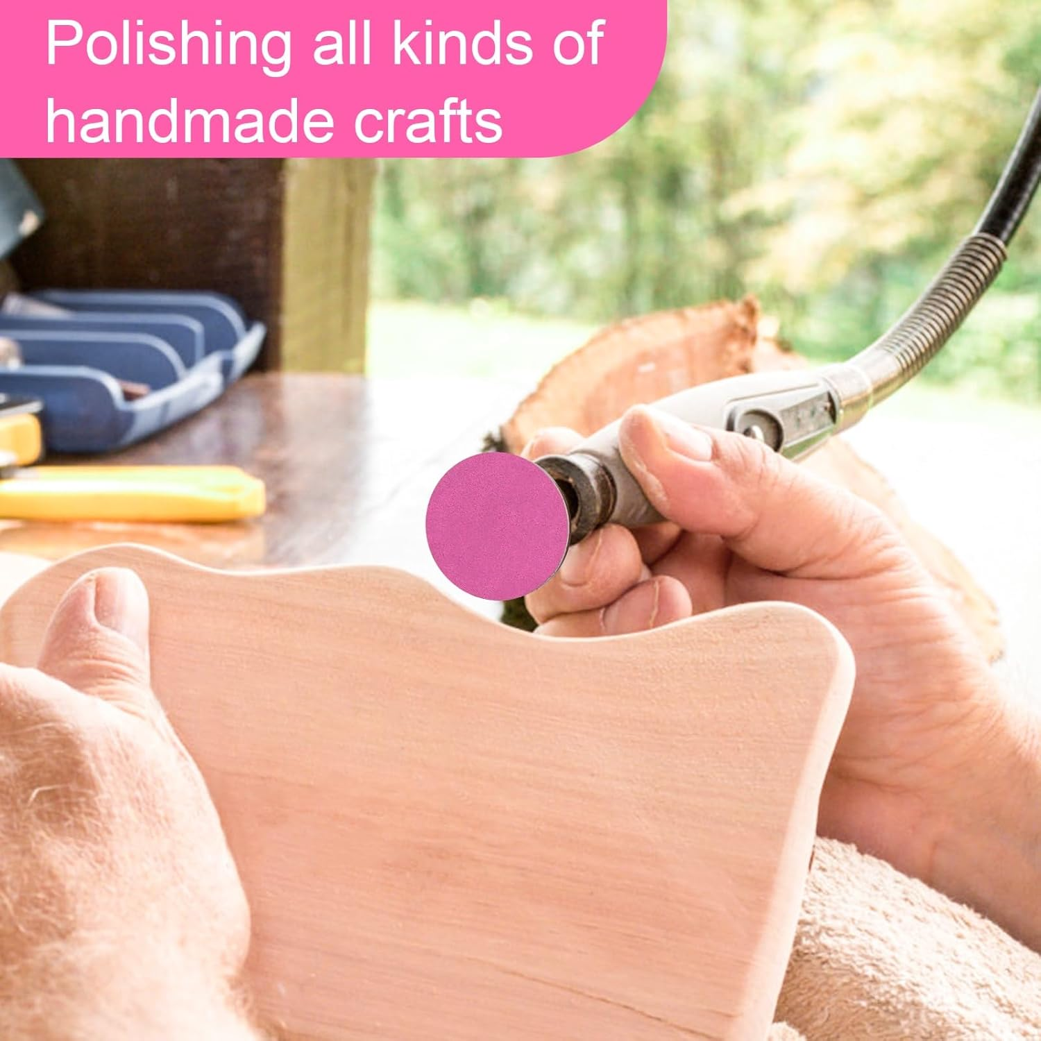 Rolybag Sanding Paper Discs and Metal Nail Drill Bit 25Mm Pedicure Disc Replacement Sanding Discs Bits for Nail Drill Foot Files Electric Remover Dead Skin Callus (#80#150#240 Grit) image number 2