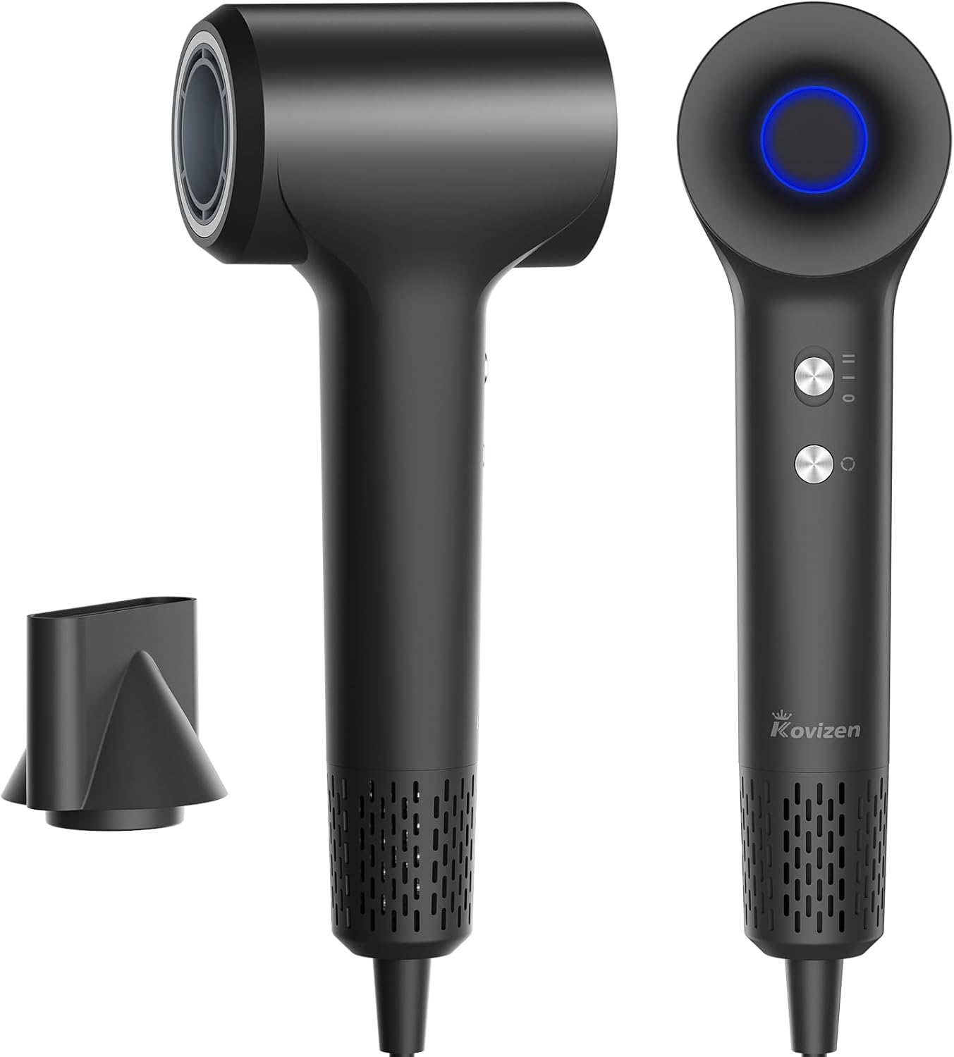 Kovizen Hair Dryer, 200M Negative Ionic Blow Dryer,110, 000 RPM High Speed Brushless Motor Hairdryer for Fast Drying, Low Noise, Hairdryer with Magnetic Nozzle