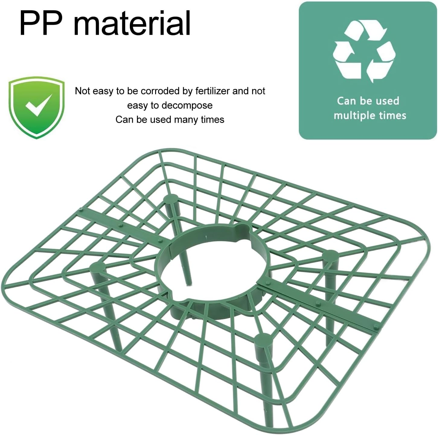 10 Packs Square Strawberry Supports, Strawberry Growing Rack, Detachable PP Waterproof Reusable Strawberry Planting Stand for Soil Planting Indoor Pots image number 6