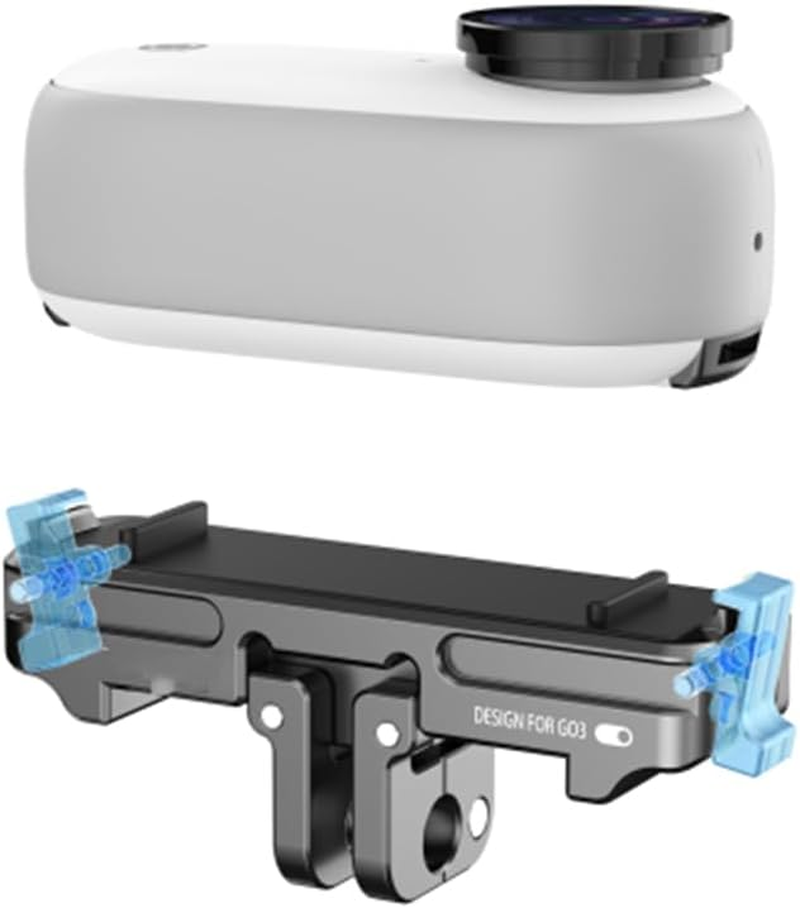 Levigo Sport Camera Magnetic Quick Release Adapter Mount Bracket Compatible with Insta360 Go 3, Action Camera Suction Cup Quick Release Accessories Mounting Holder image number 4