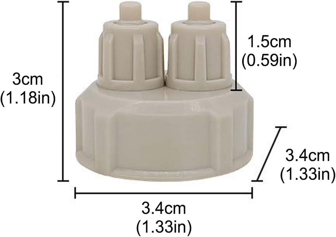 AIMALL DIY CO2 Generator System Bottle Cap, Quick Screw Installation, Durable ABS Material for Aquarium Plants - 1.18In Base Diameter image number 6