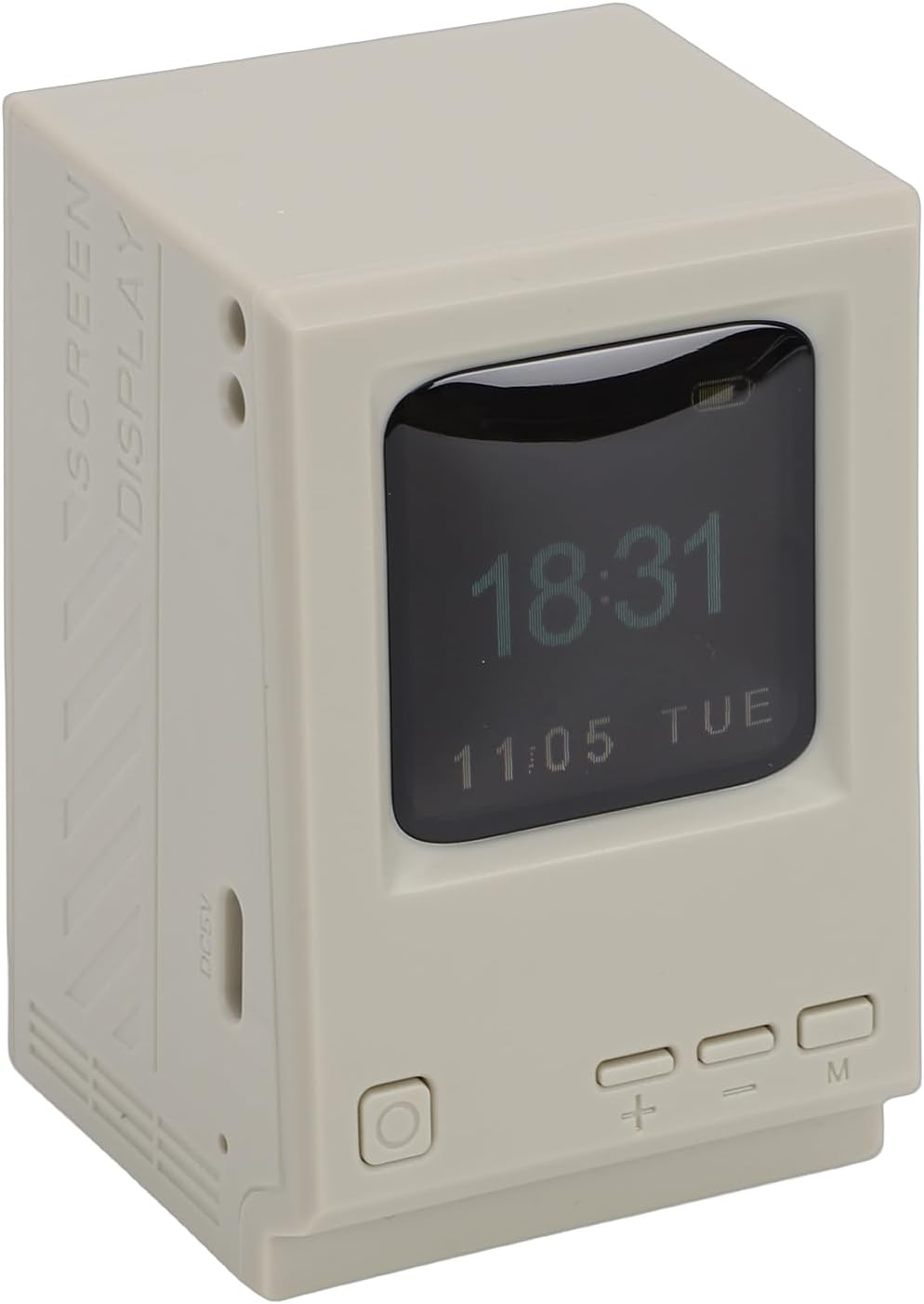 Tnfeeon Retro PC Style Computer Speaker Clock, Alarm Clocks Desktop USB Digital Display Speaker for Bedroom Bedside Retro PC Style Computer Clock, Portable image number 1