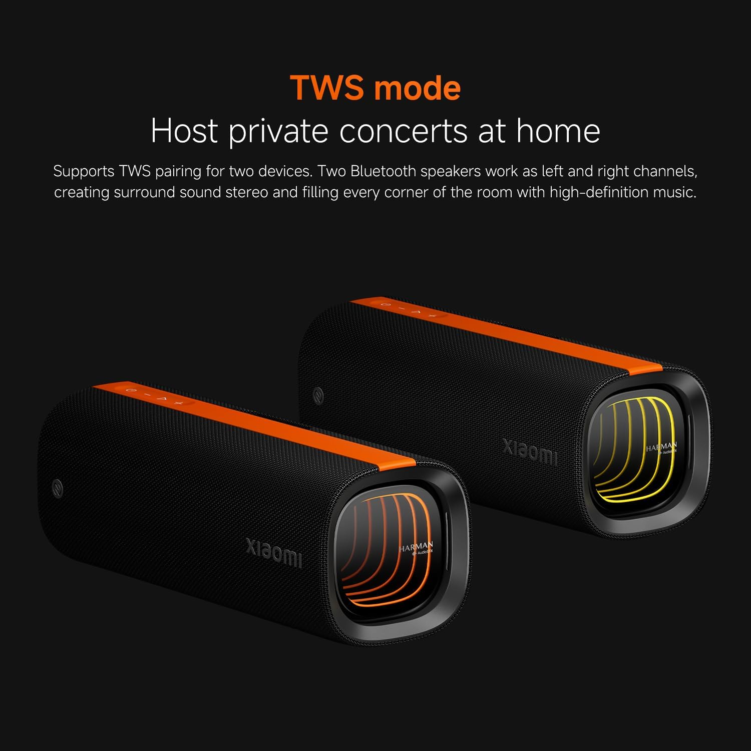 Xiaomi Sound Party Ns7,Portable Speaker with 26H Play, 15W Power Bank & TWS Stereo, Professionally Tuned for Immersive Sound, Ideal for Home, Outdoors, Travel image number 5