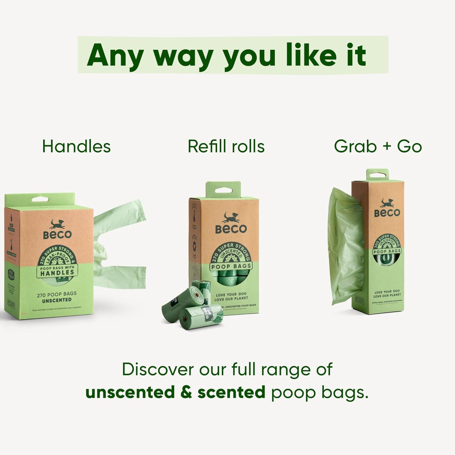 Beco Unscented Poop Bags 720Pk W/Dispenser image number 2