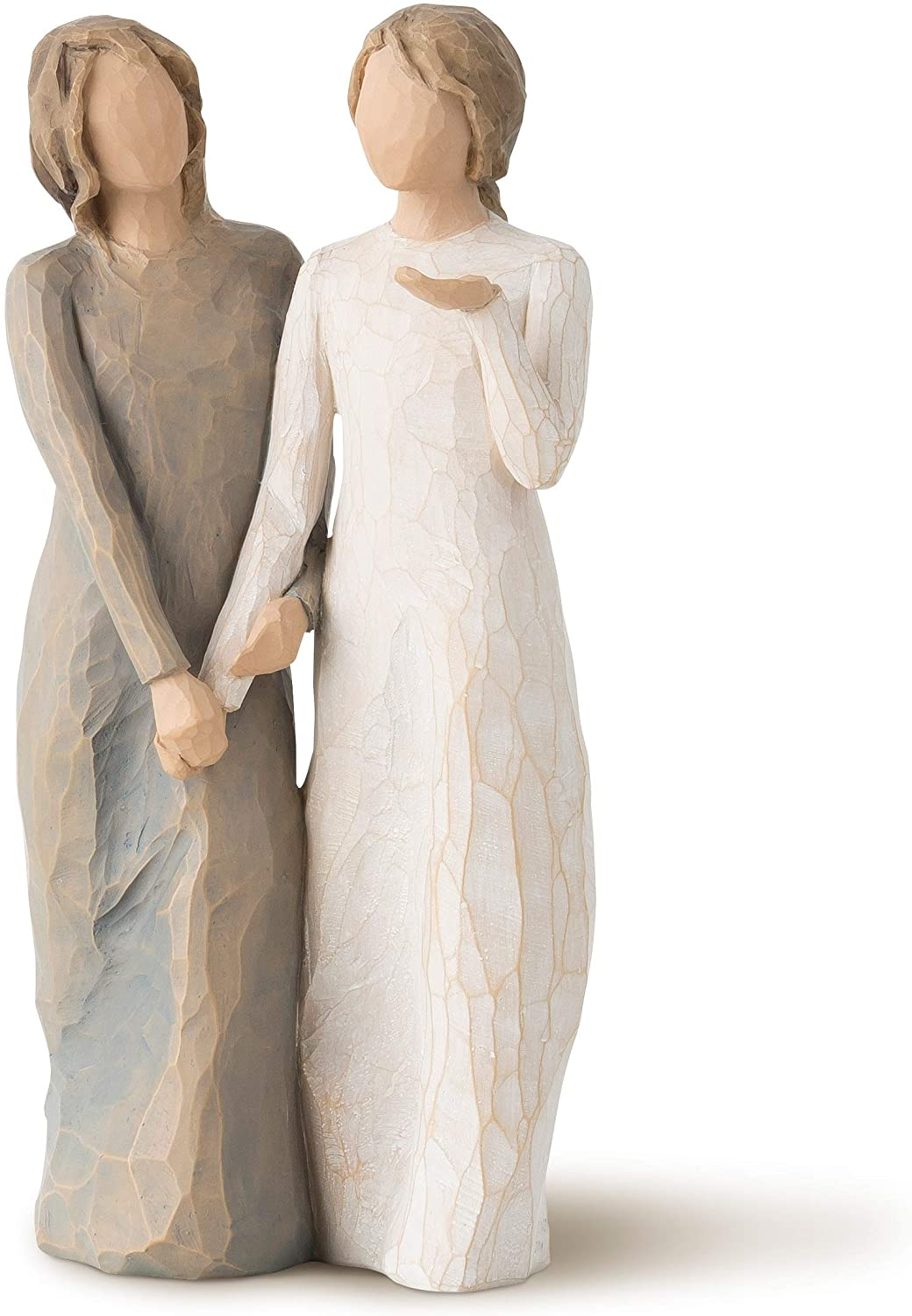 Willow Tree My Sister, My Friend, Walk with Me. and along the Way, We'Ll Share Everything, a Gift to Celebrate Supportive Friendships among Women, Sisters, Co-Workers, Sculpted Hand-Painted Figure image number 1