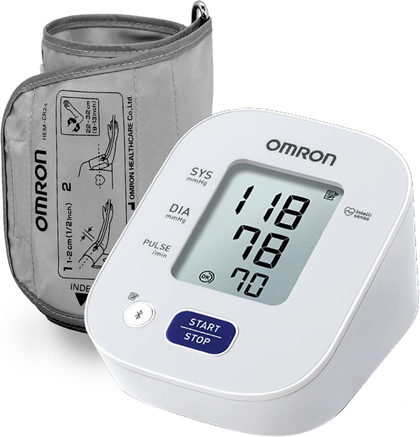 Omron HEM 7143T1 Digital Bluetooth Blood Pressure Monitor with Cuff Wrapping Guide & Intellisense Technology for Most Accurate Measurement image number 1