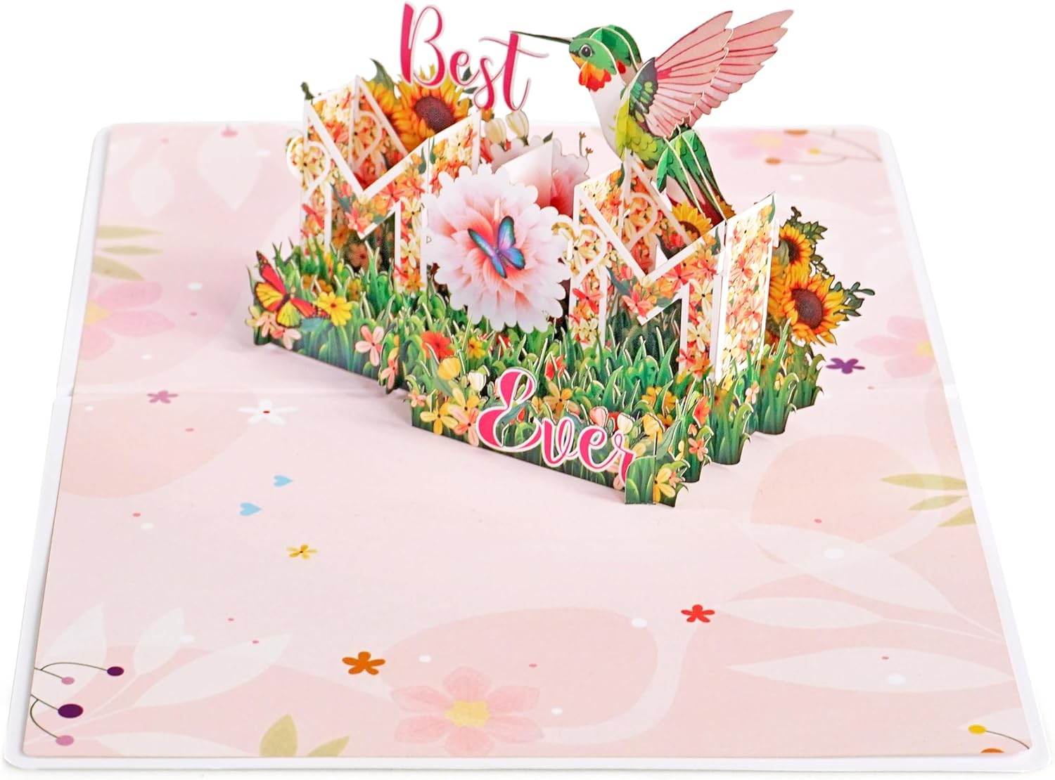 CUTPOPUP Bestmomever, Mothers Day Card Pop Up, 3D Birthday Greeting Card, Mother'S Day Card for Women, Mom, Wife, Grandma, Daughter (Bestmomever Hummingbird) SD226AU1520 - Bestmomever Hummingbird-15X20Cm image number 6