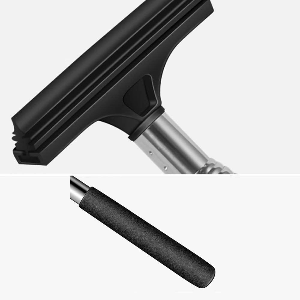 Naisfei 2 Pcs Car Side Mirror Squeegee, Retractable Car Rearview Mirror Wiper, Portable Vehicle Interior Exterior Accessories for Rainy Foggy Weather(Black)