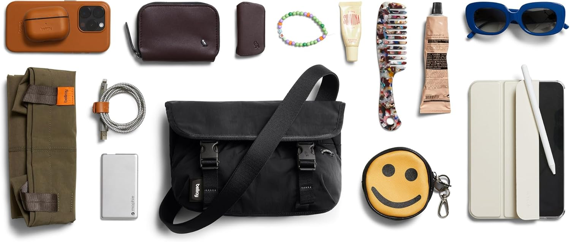 Bellroy Cinch Mini Messenger (6 Liter Lightweight, Compact Shoulder Bag, Water-Resistant Fabric, Effortless Organization)