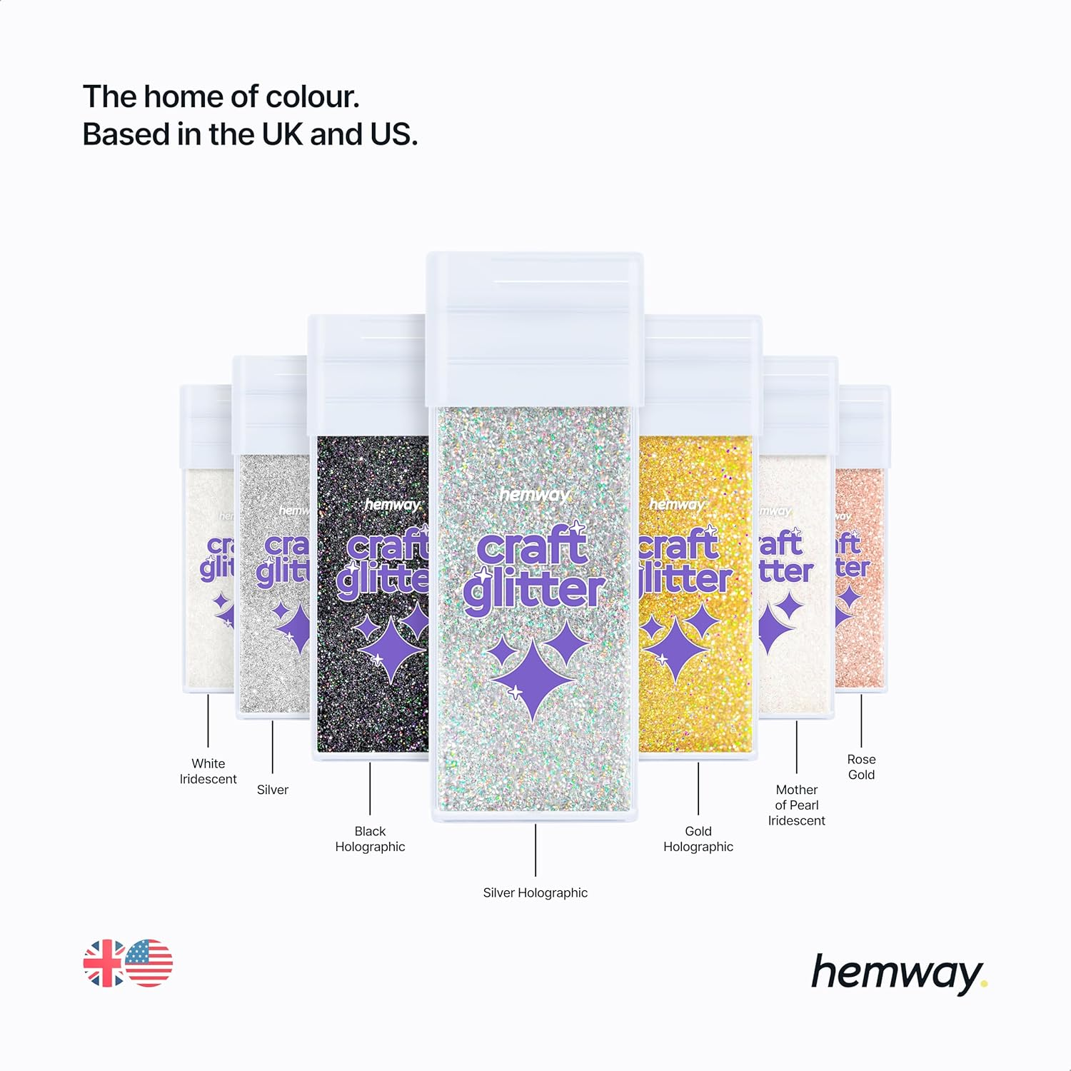 Hemway Craft Glitter Shaker 130G / 4.6Oz Glitter for Arts, Crafts, Resin, Tumblers, Nails, Painting, Decoration, Festival, Cosmetic, Body - Extra Chunky (1/24" 0.040" 1Mm) - Baby Pink Iridescent