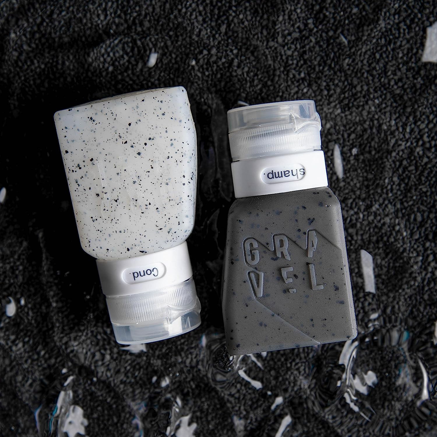 Gravel TSA Approved Travel Bottles - Leakproof, Squeezable, BPA Free, Compact Travel Containers for Toiletries Pack of 4 X 3 Oz / 100 Ml - Comes with TSA Approved Clear Bag image number 5