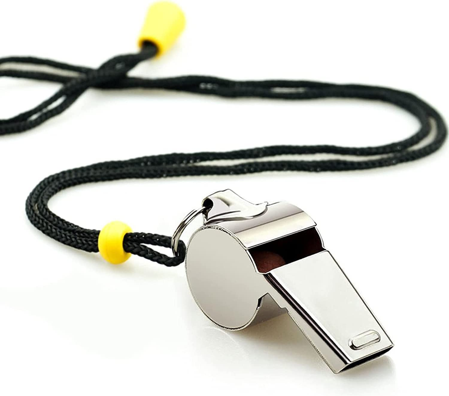 DABOBOTOOL Whistle, Stainless Steel Sports Whistles with Lanyard, Loud Crisp Sound Whistles Great for Coaches, Officials, and Officialsreferees image number 1