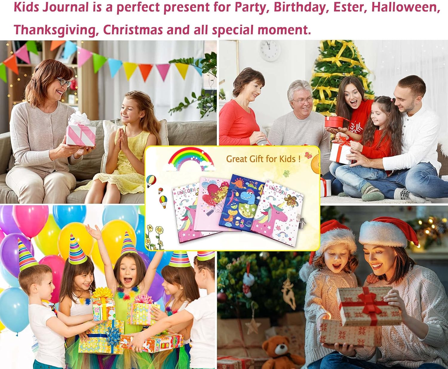 Heart Diary with Lock, 7X5.3 Inches 160 Pages Shakable Sequin Girls Diary Secret Kids Journal with Lock Lined Notebook for Girls Pink Kids Diaries Birthday Gifts for Girls 5 6 7 8 9 10 Years image number 3