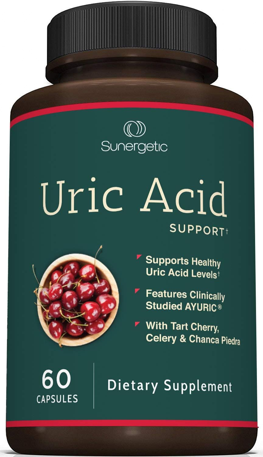 Premium Uric Acid Support Supplement - Uric Acid Cleanse & Kidney Support - Includes Tart Cherry, Chanca Piedra, Celery Extract & Cranberry - Uric Acid Support Formula - 60 Veggie Capsules image number 2