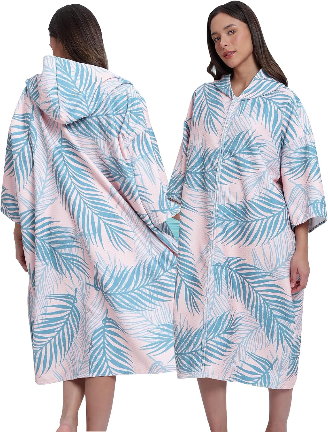 DJAPWPX Hooded Changing Robe, Fashionable Versatile Cover up Changing Towel, Absorbent Easy to Wear Changing Towel, Swim Robe Poncho for Swimming Pool