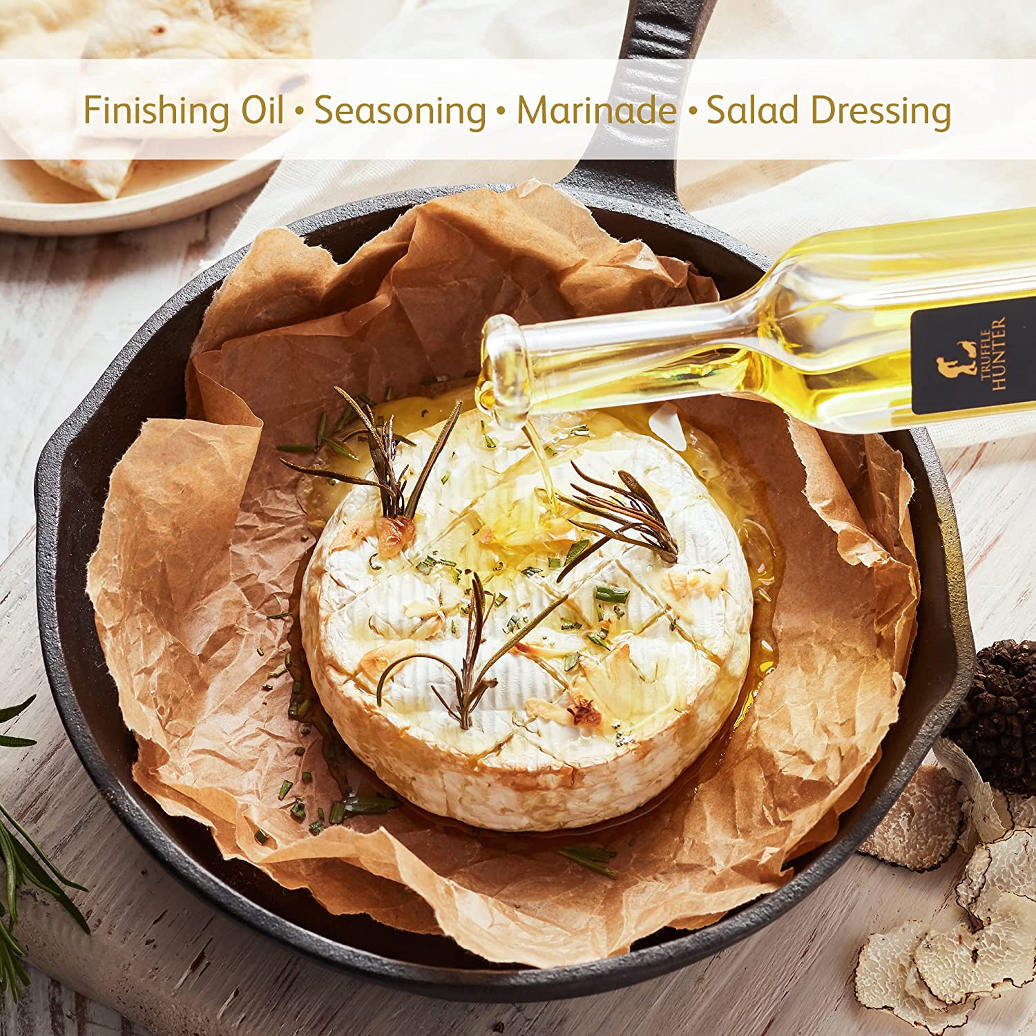 Trufflehunter - Black Truffle Oil - Extra Virgin Olive Oil for Cooking & Seasoning - 100 Ml image number 3