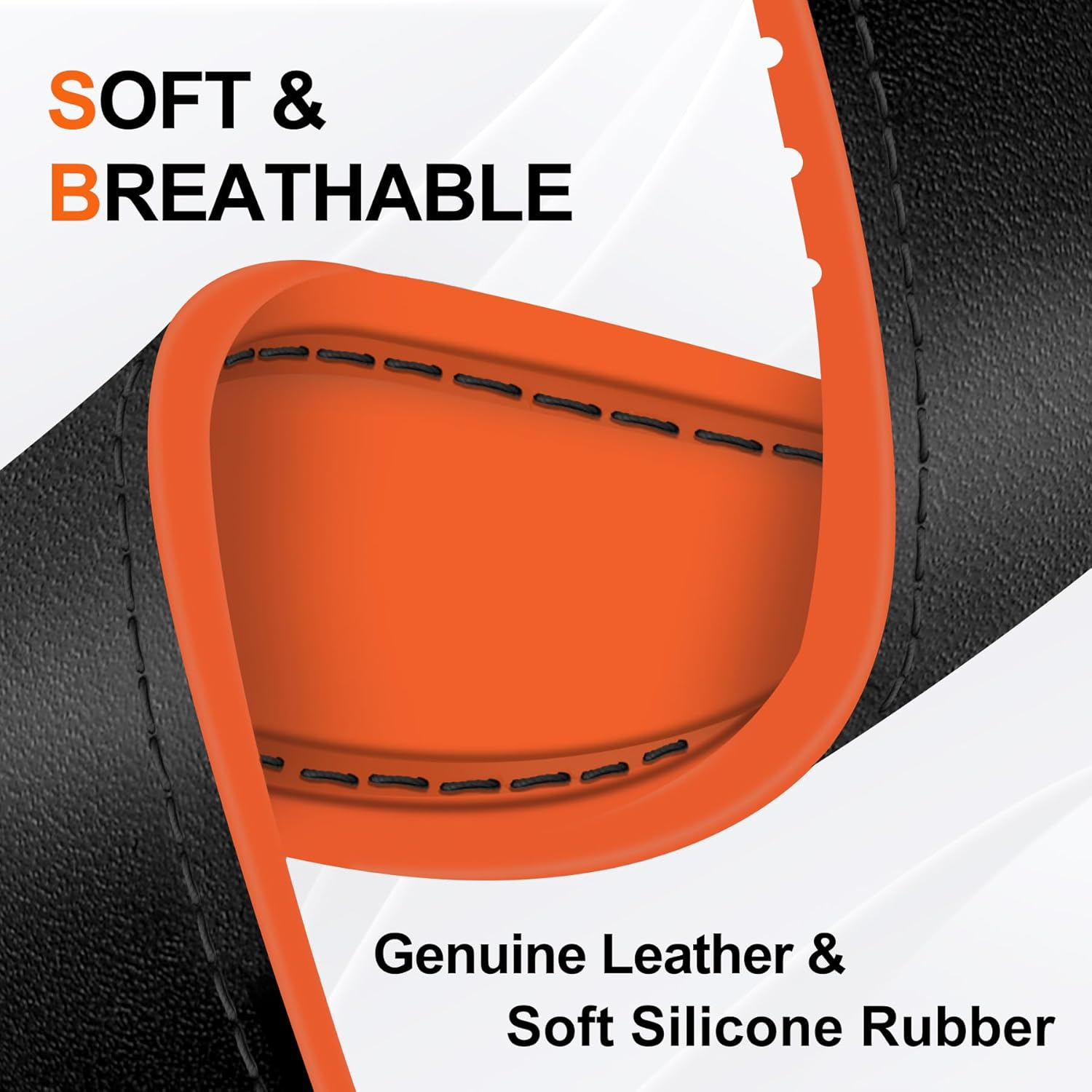 Westeagle Magnetic Leather Bands Compatible with Apple Watch 49Mm 46Mm 45Mm 44Mm 42Mm 41Mm 40Mm 38Mm for Men Women, Genuine Leather with Magnetic Buckle for Iwatch Ultra 1/2 Series SE/10/9/8/7/6/5/4/3 image number 4