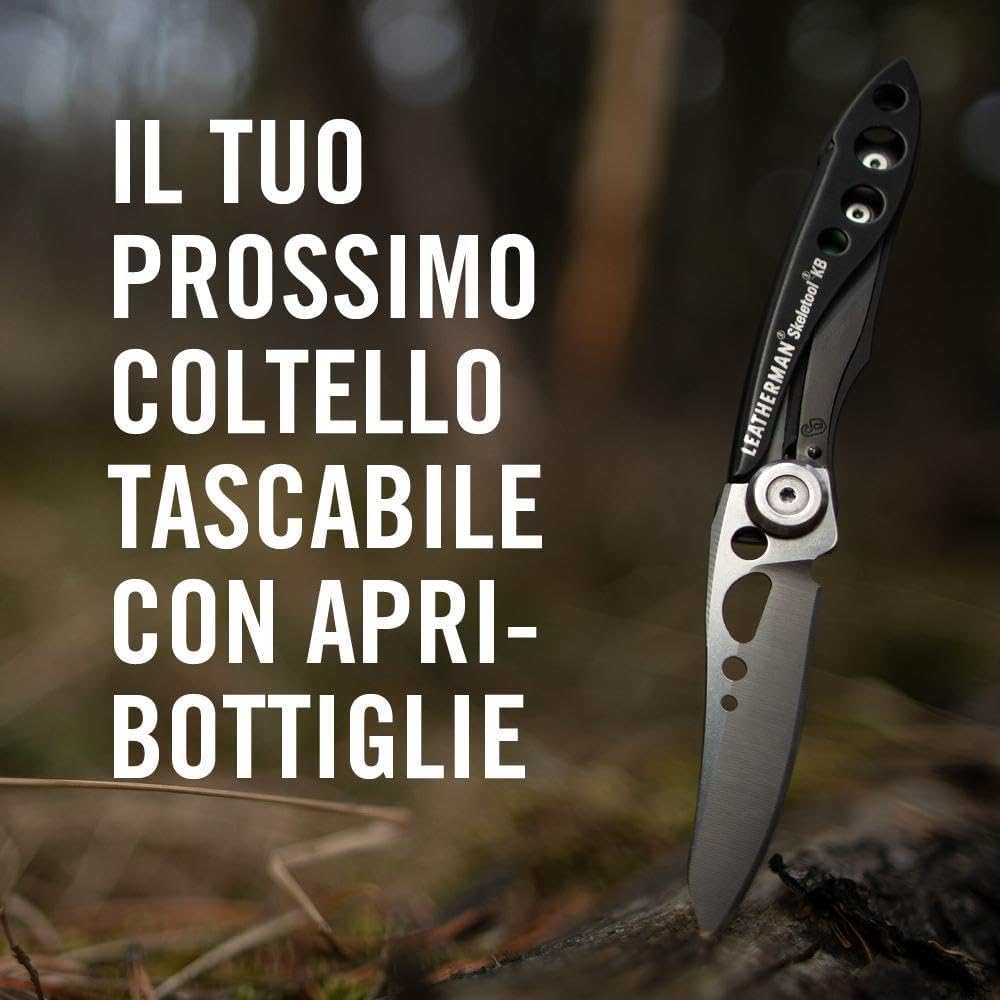 Leatherman Skeletool KB - Lightweight, Robust Multi-Purpose Pocket Tool with Bottle Opener, Stainless Steel, Nightshade image number 1