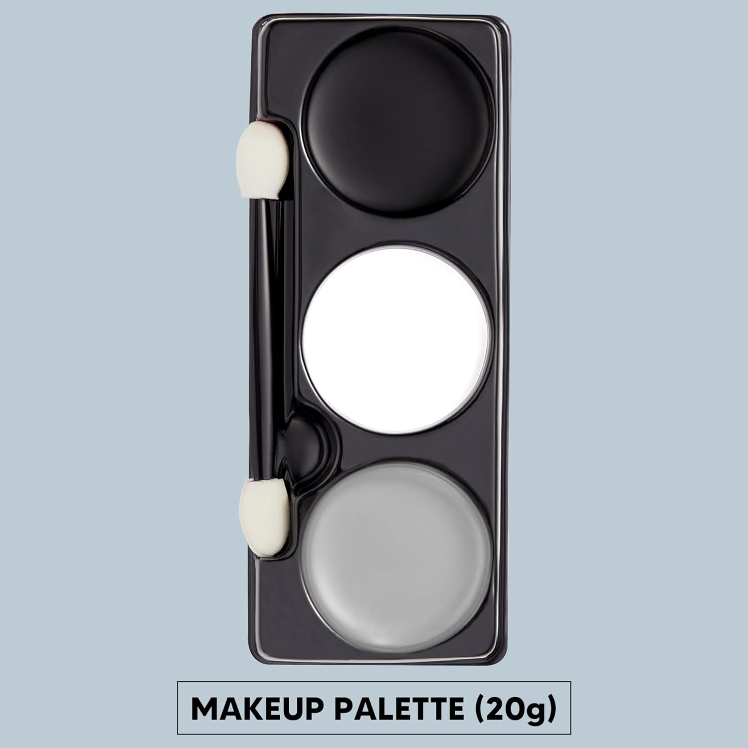 Spooktacular Creations Halloween Makeup Palette 3 Colors Face Body Paint with Brush for Zombie Skeleton Clown Witch Football Baseball Sports SFX Costume Cosplay Dress up (7 Oz, White Black Grey) image number 3