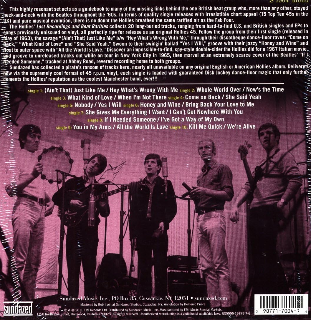 Sundazed Music the Hollies: Lost Recordings & Beat Rarities 10X7" Box Set image number 1