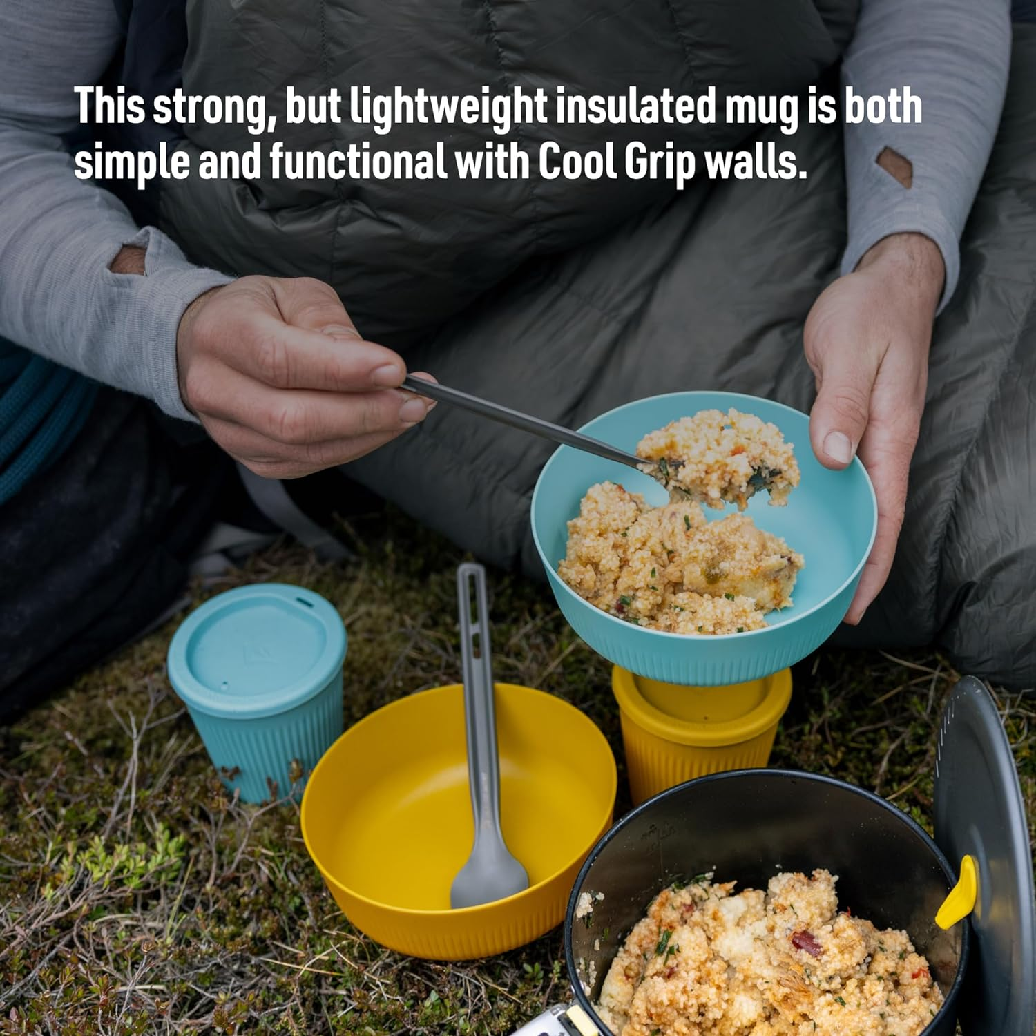 Sea to Summit Passage Insulated Camp Mug, Aqua Sea Blue image number 4