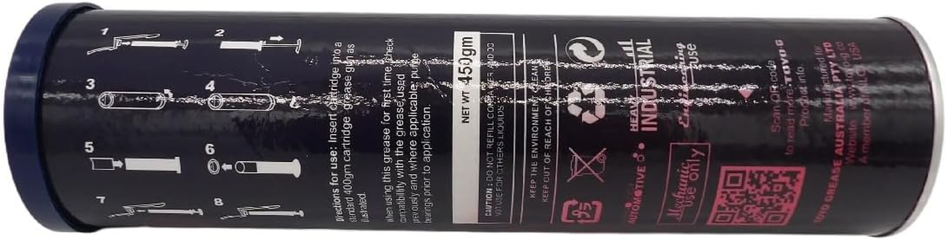 Toyo Truck Farm Grease in Cartridge 450 G, Red image number 4