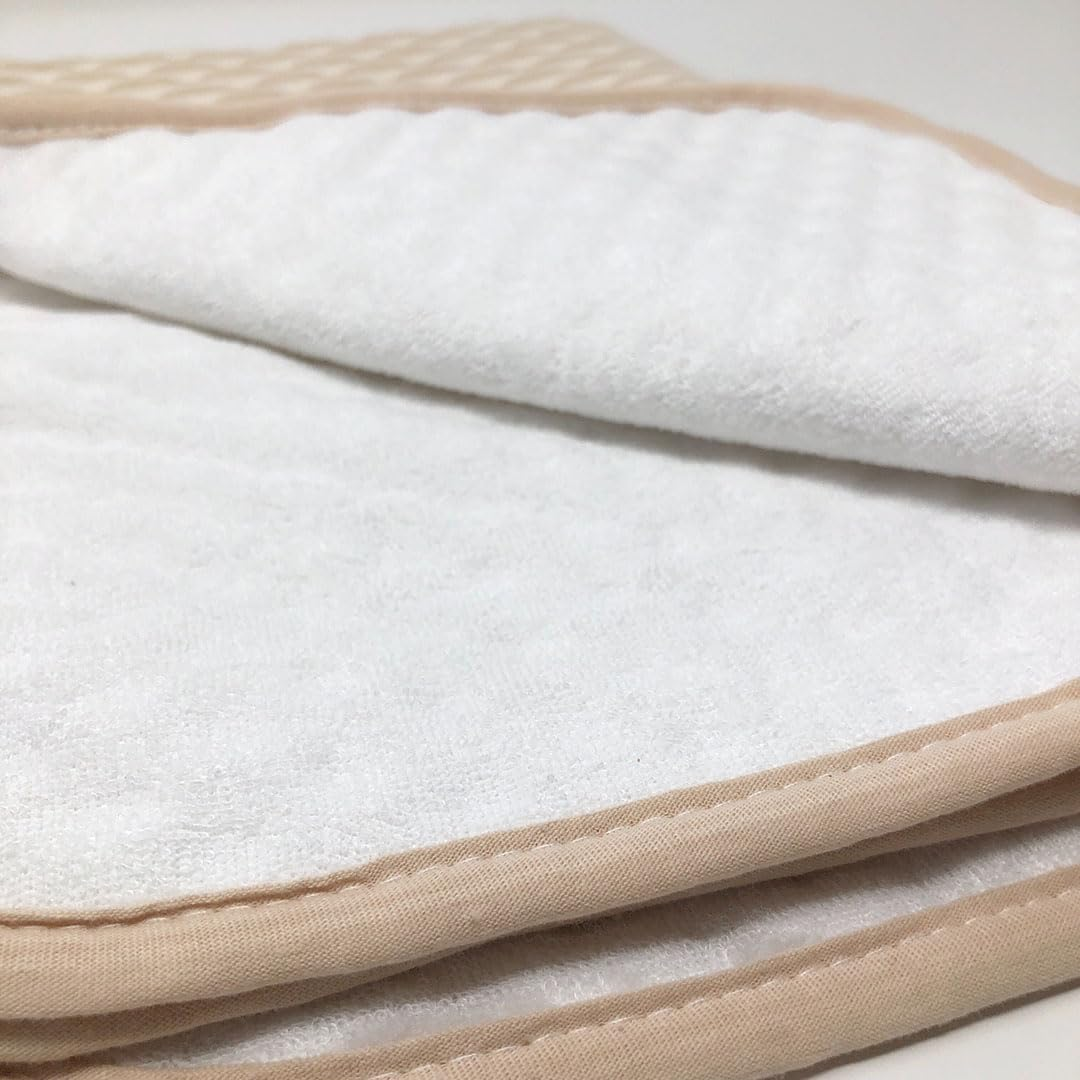 Waterproof Baby Changing Pad &ndash; Soft Cotton Top, Leakproof TPU Back, Reusable & Washable for Potty Training & Elimination Communication (Stripes)