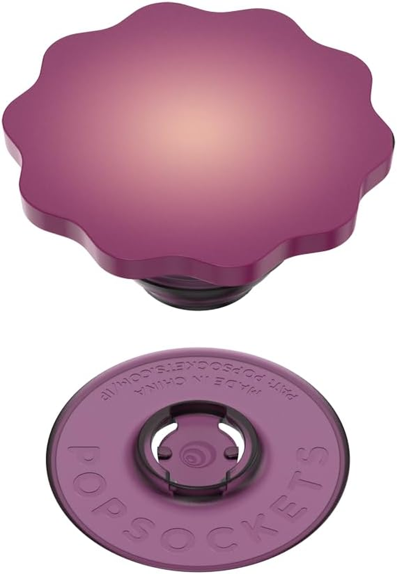Popsockets: Popgrip - Expanding Stand and Grip with a Swappable Top for Smartphones and Tablets - Red Wine Flower - Purple image number 6